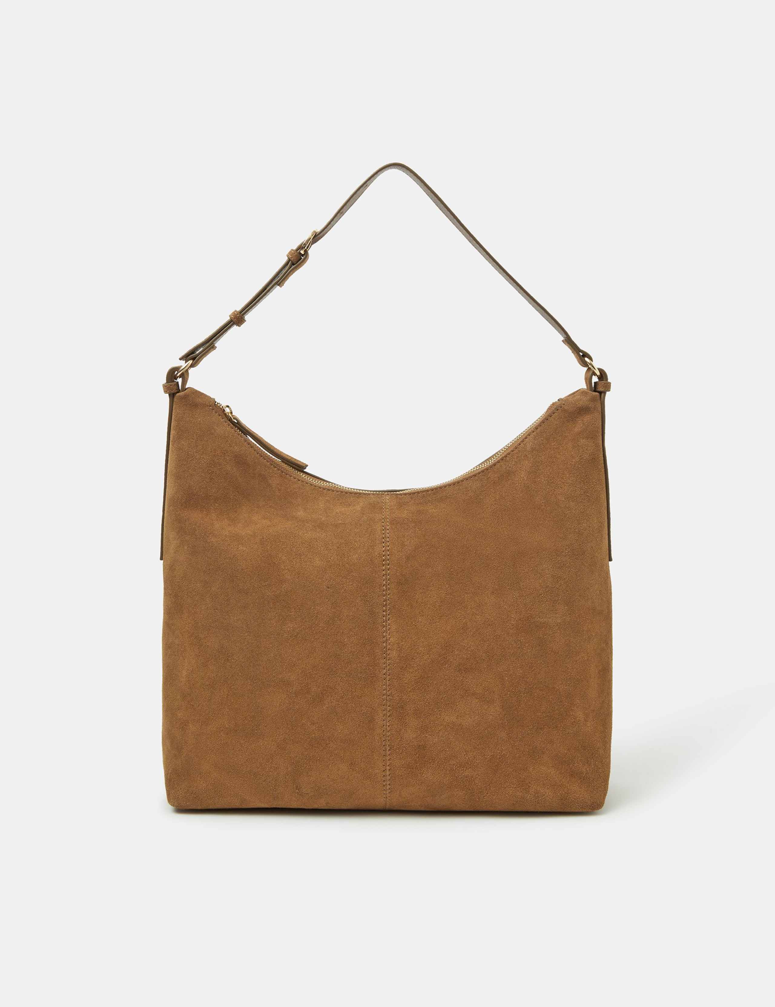 Suede Buckle Strap Shoulder Bag 1 of 5