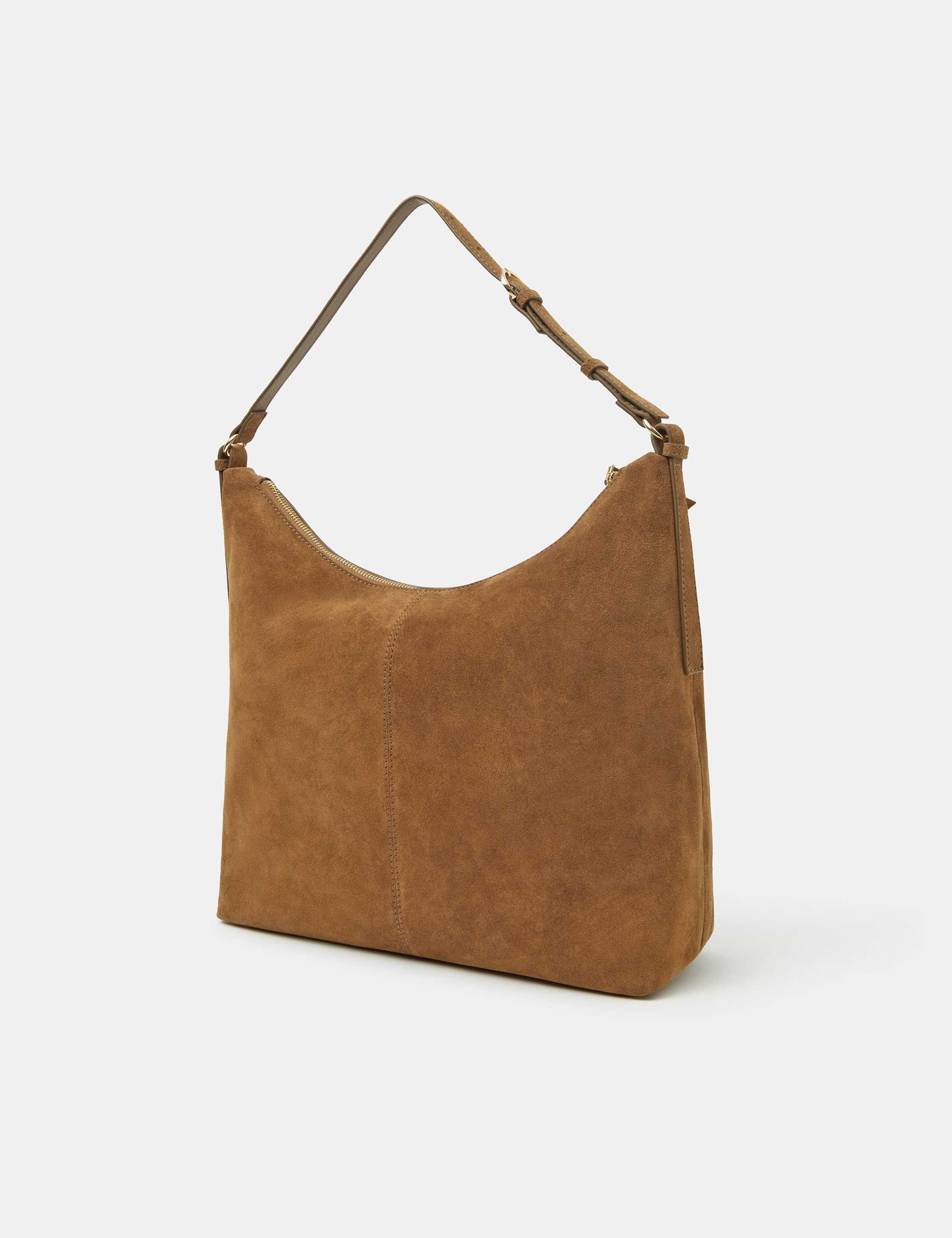 Suede Buckle Strap Shoulder Bag 2 of 5