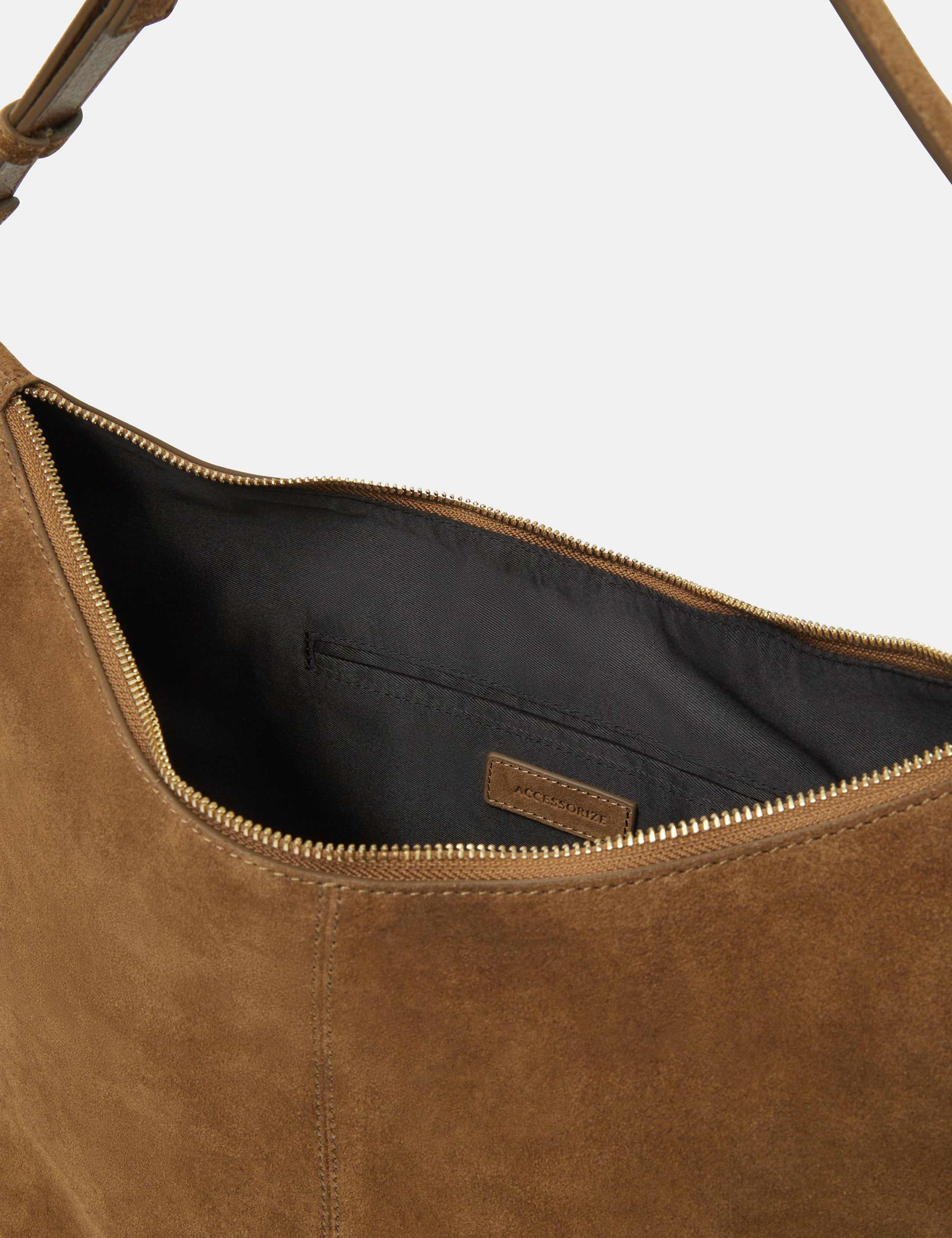 Suede Buckle Strap Shoulder Bag 4 of 5