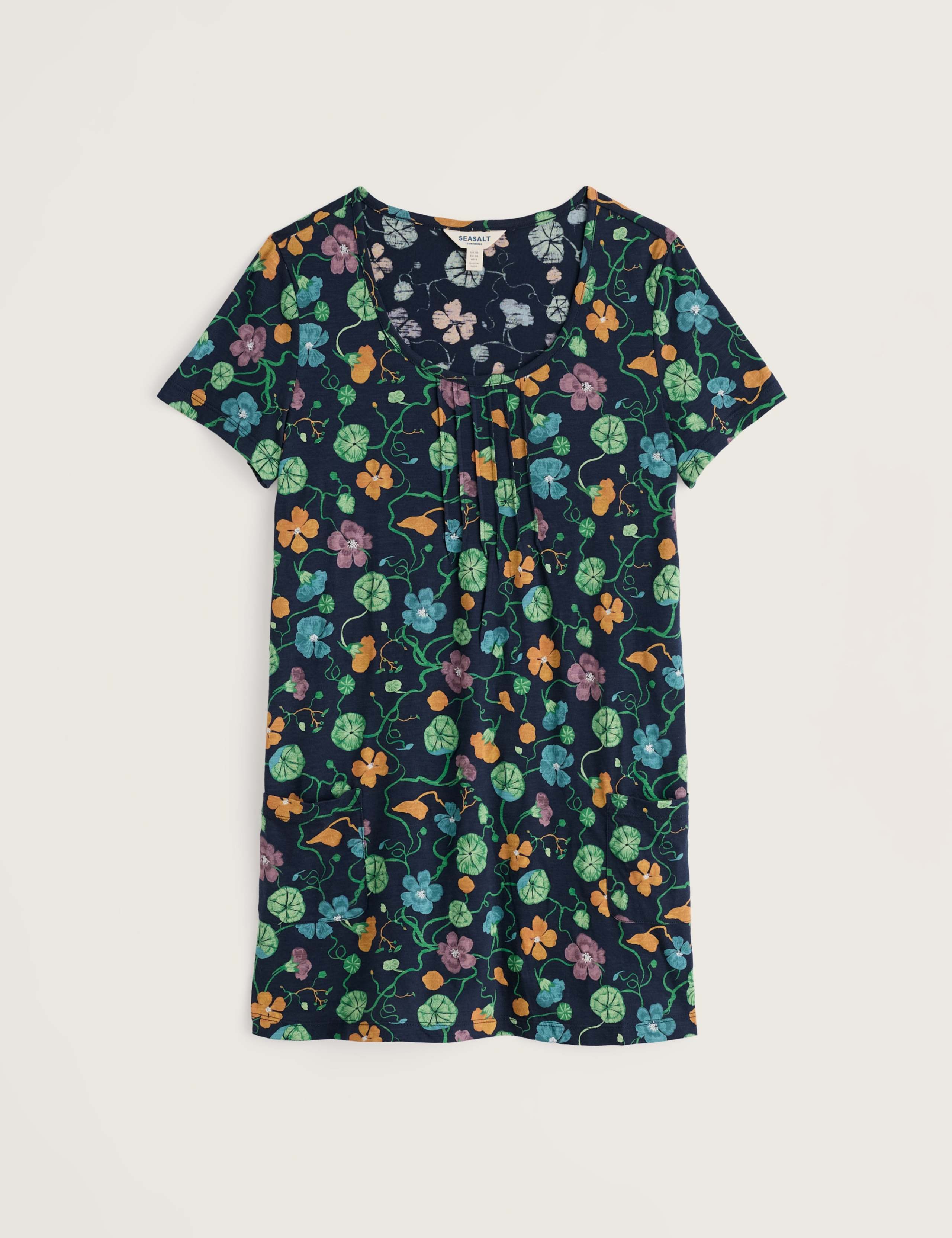 Pure Cotton Jersey Floral Relaxed Tunic 2 of 5