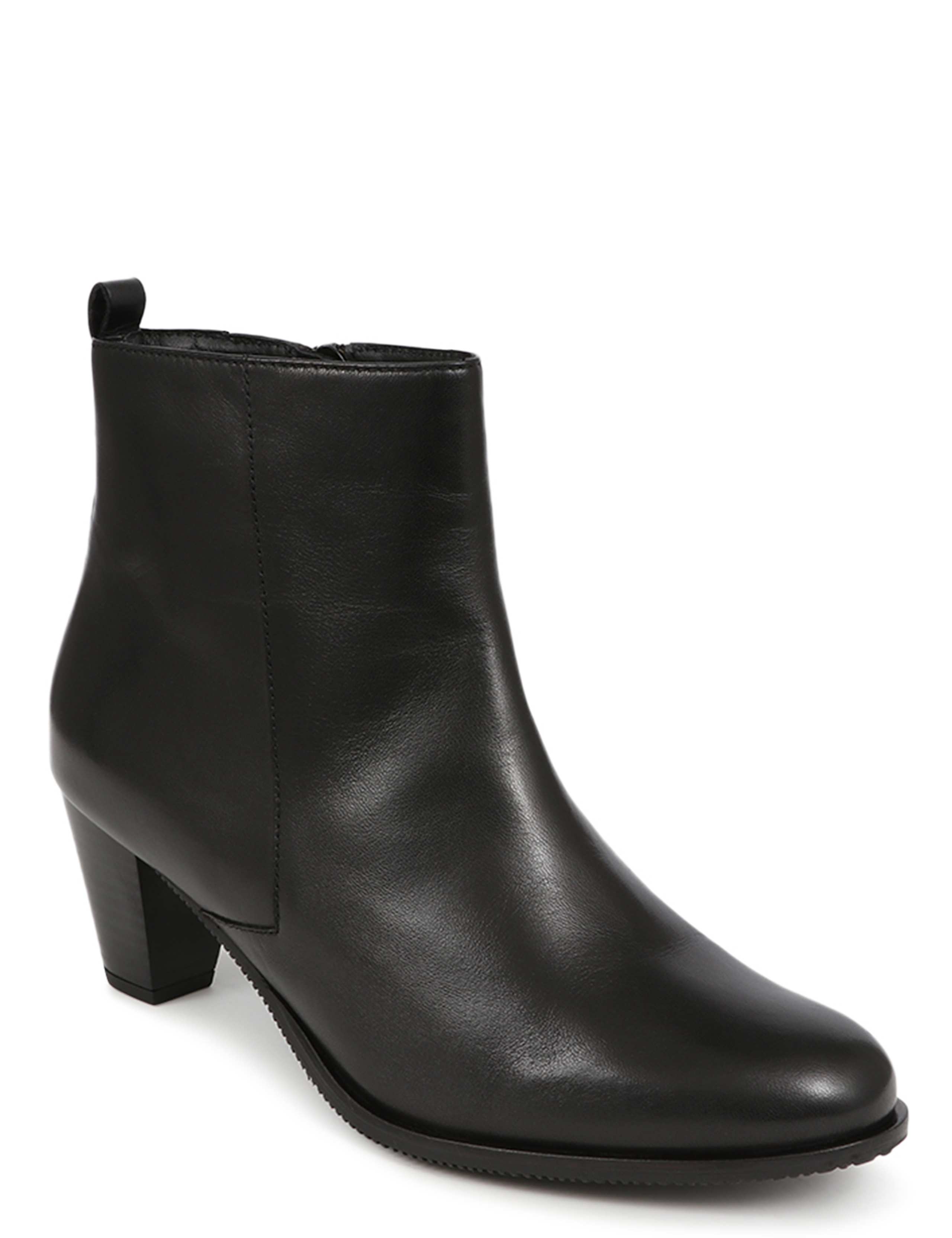 Wide Fit Leather Block Heel Ankle Boots 5 of 7