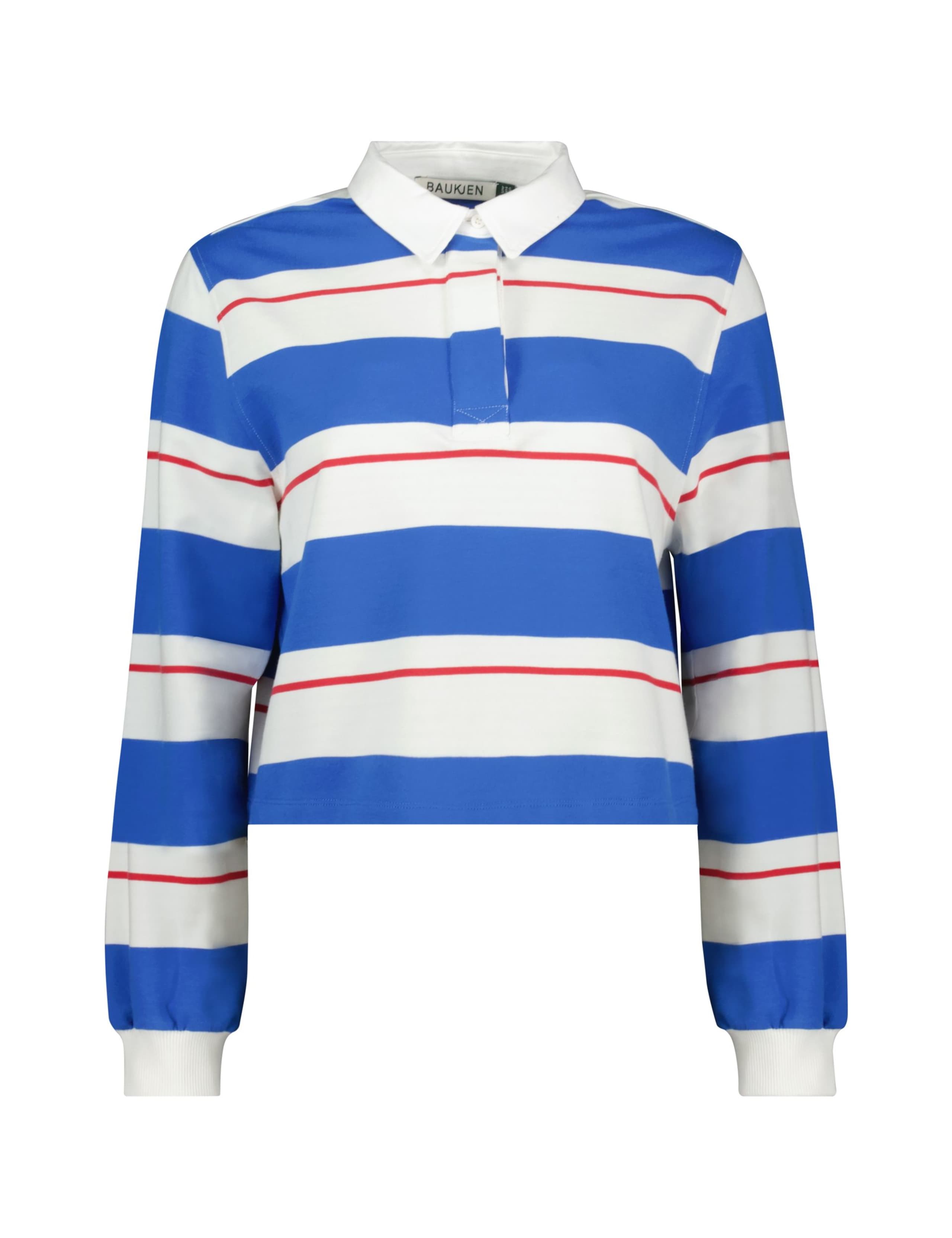 Cotton Rich Colour Block Crop Rugby Top 2 of 4