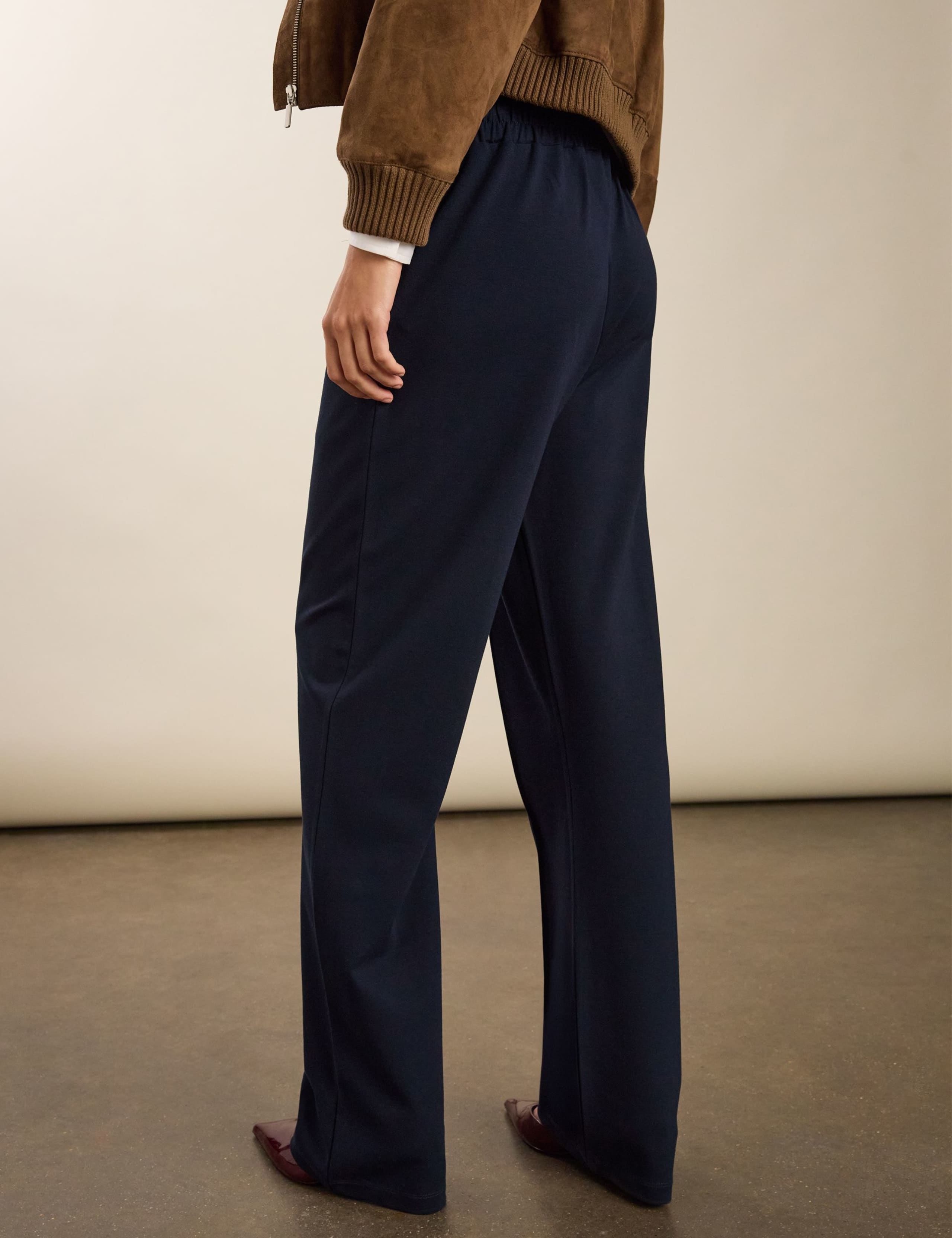 Jersey Carrot Leg Trousers 3 of 6
