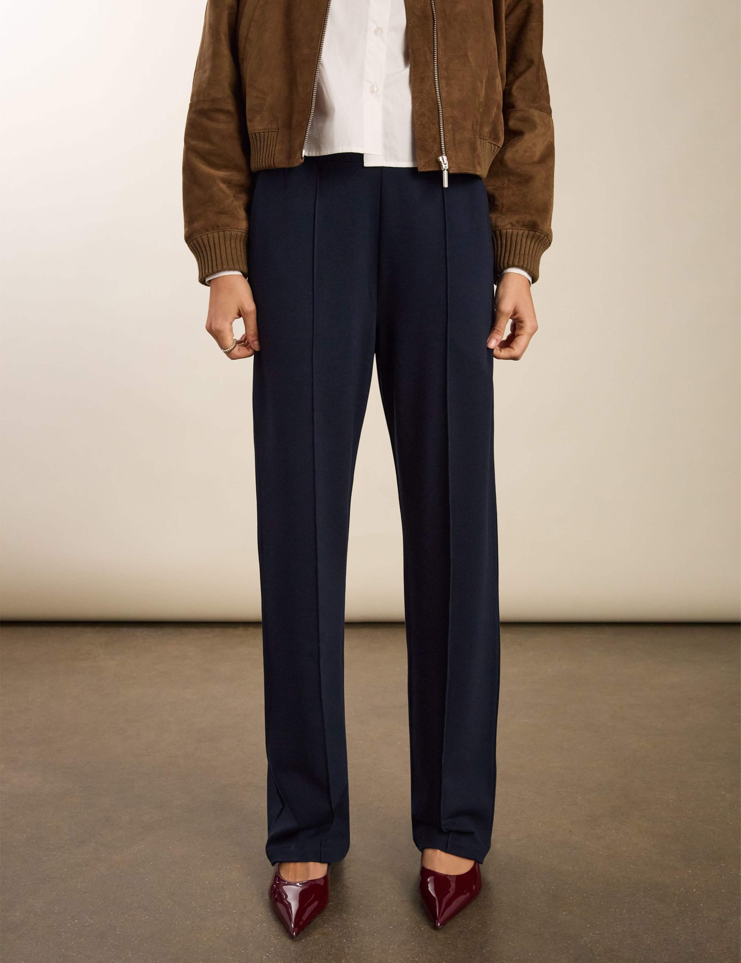 Jersey Carrot Leg Trousers 4 of 6