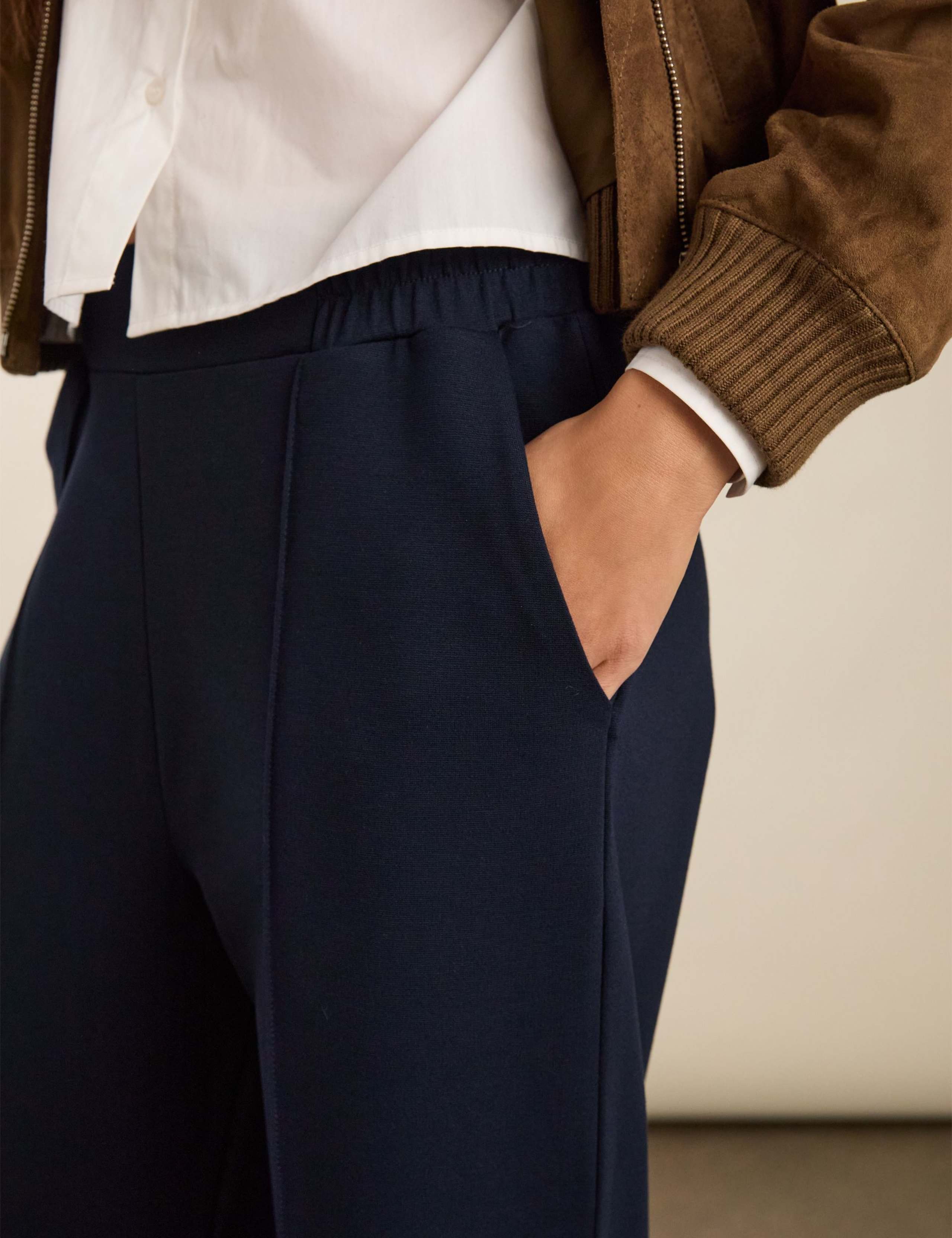 Jersey Carrot Leg Trousers 5 of 6