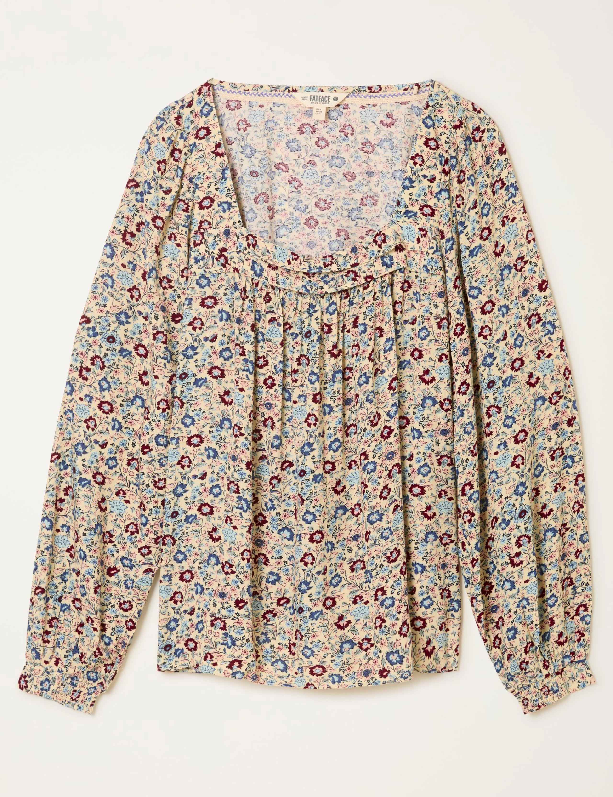 Ditsy Floral Square Neck Blouse 2 of 5