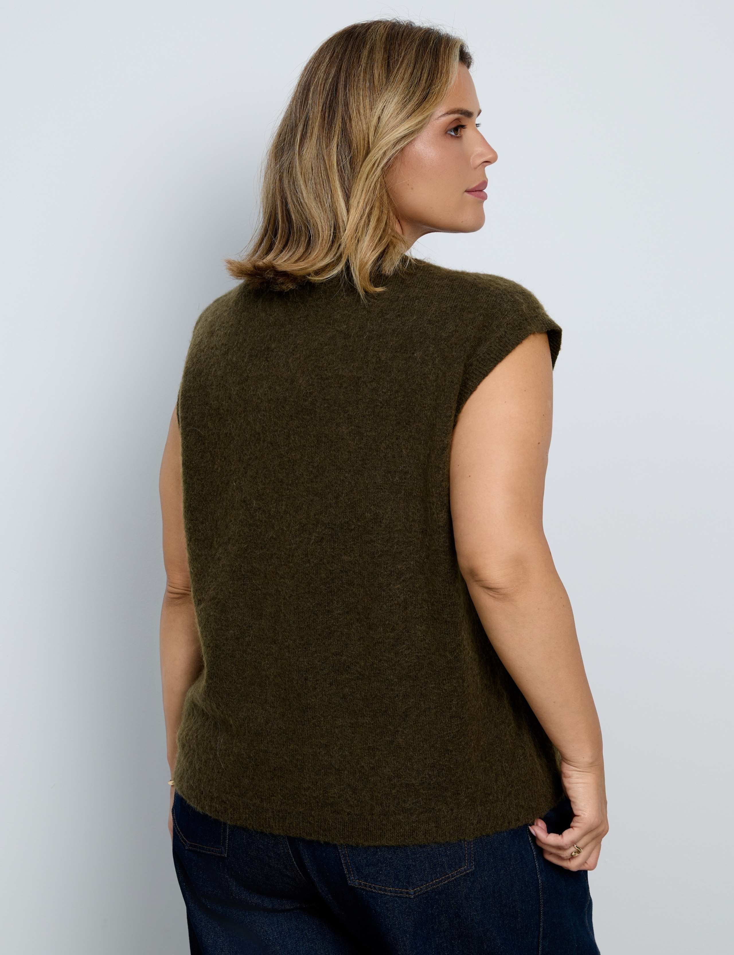 Wool Blend Knitted Vest with Mohair 5 of 5