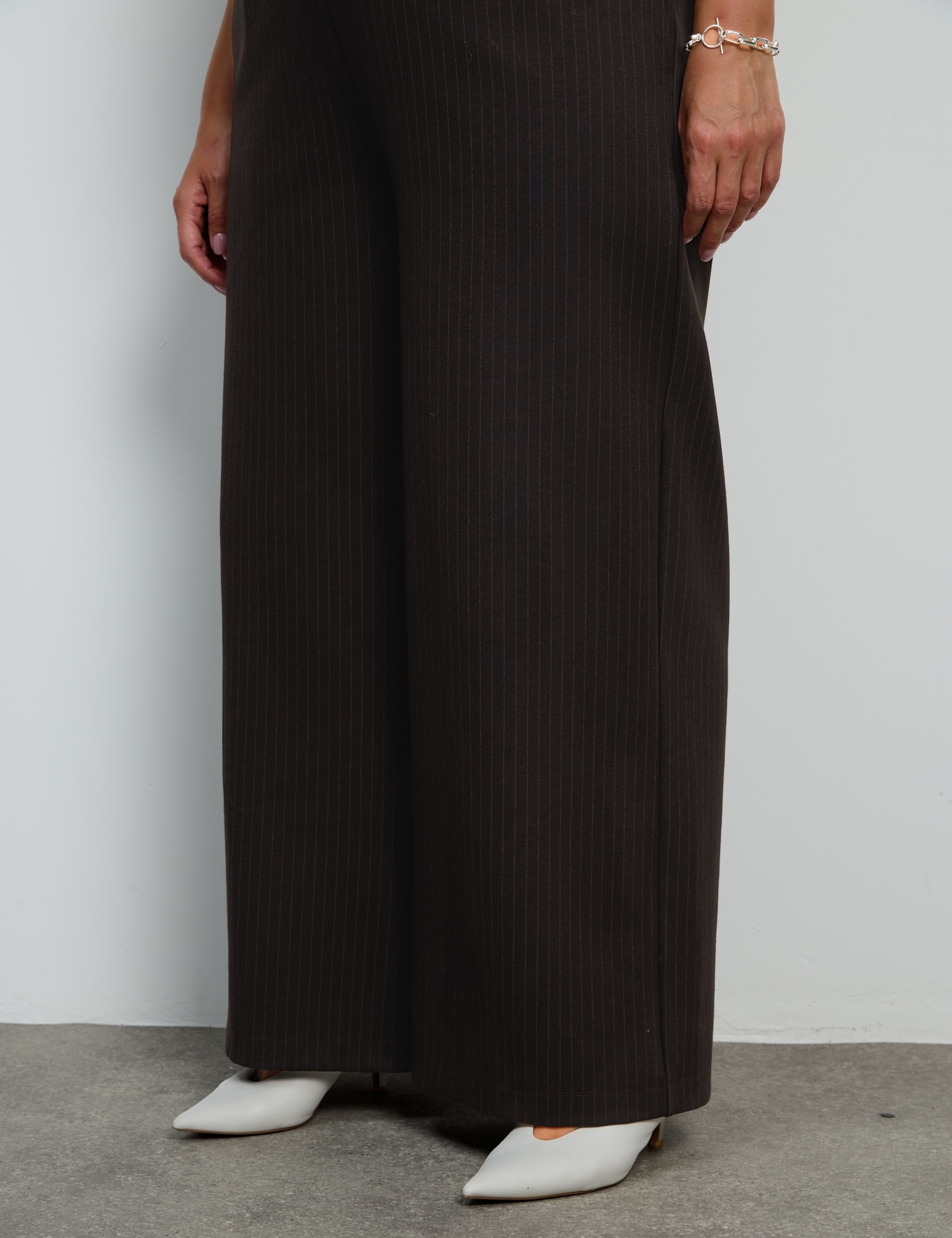 Striped Drawstring Wide Leg Trousers 5 of 5
