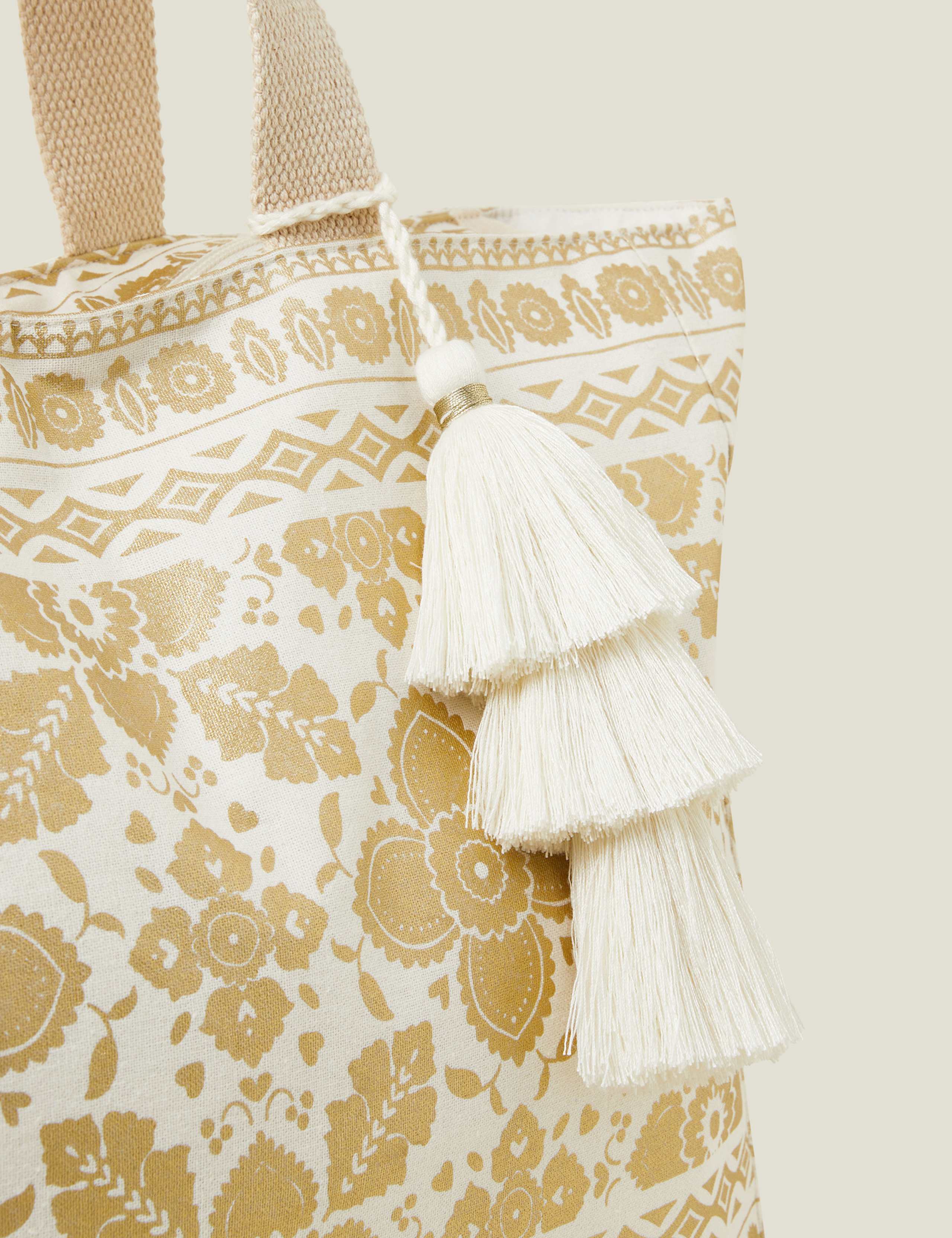 Pure Cotton Metallic Tote Bag 3 of 4