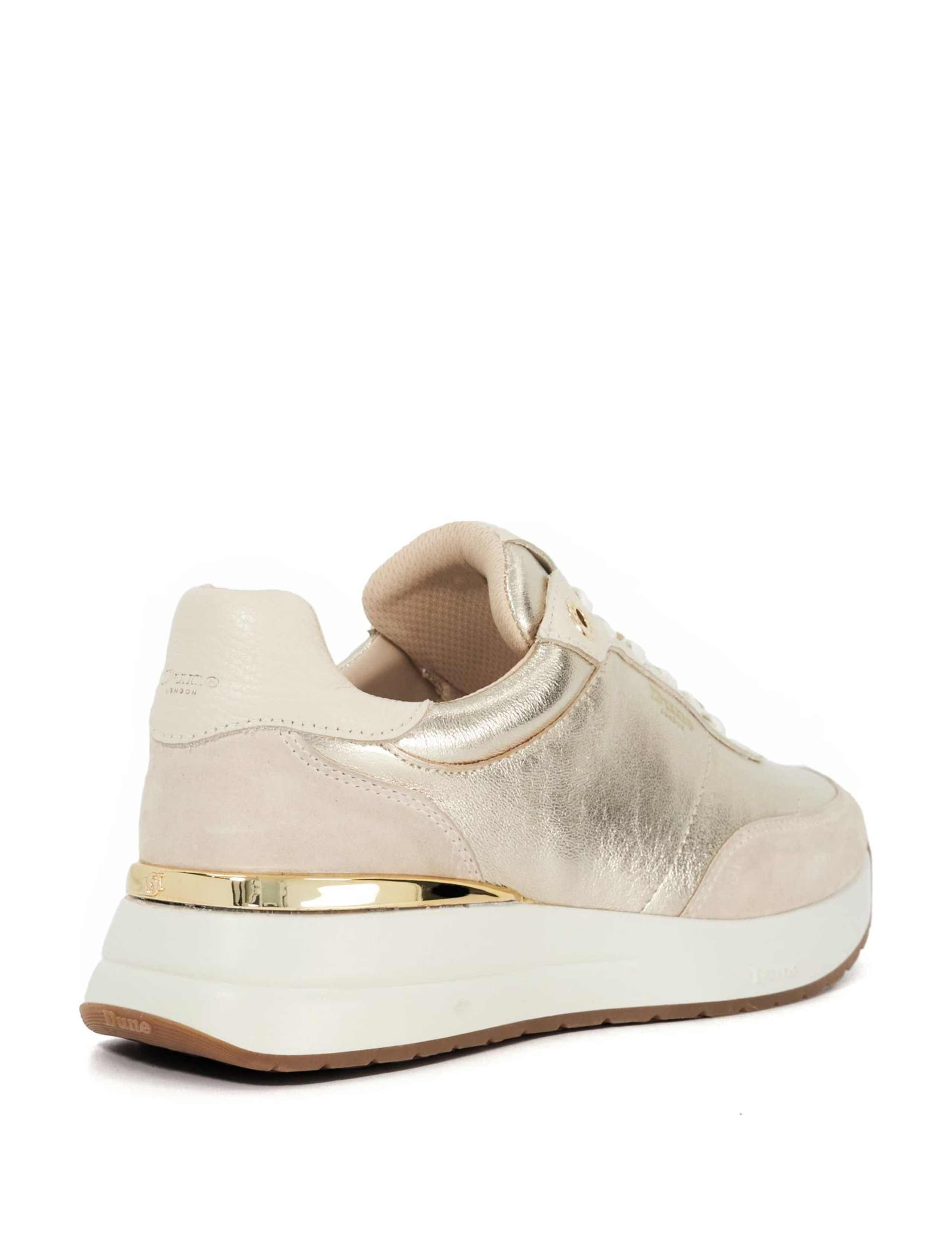 Leather Metallic Trainers 4 of 5