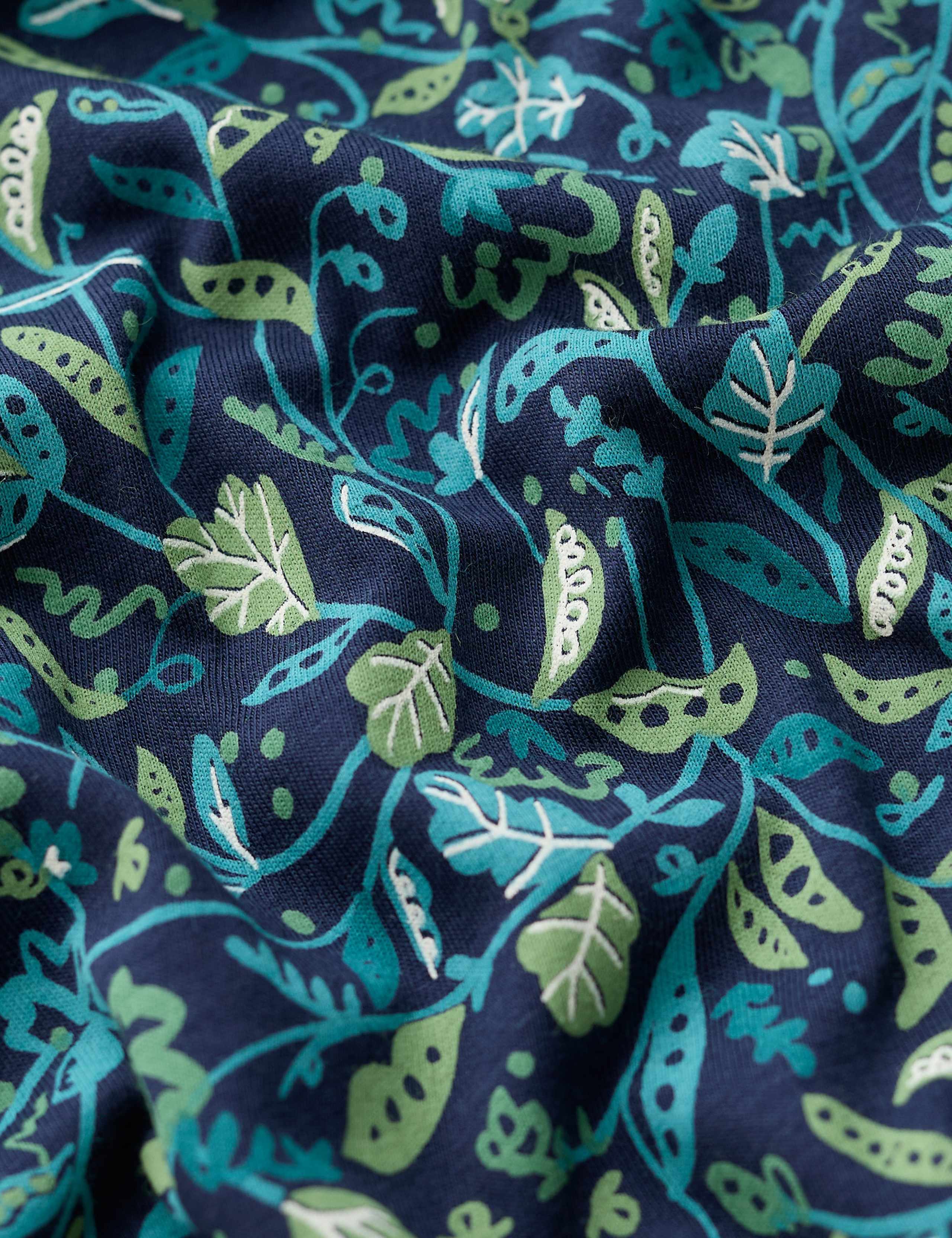 Cotton Rich Floral Midi A-Line Skirt 3 of 5