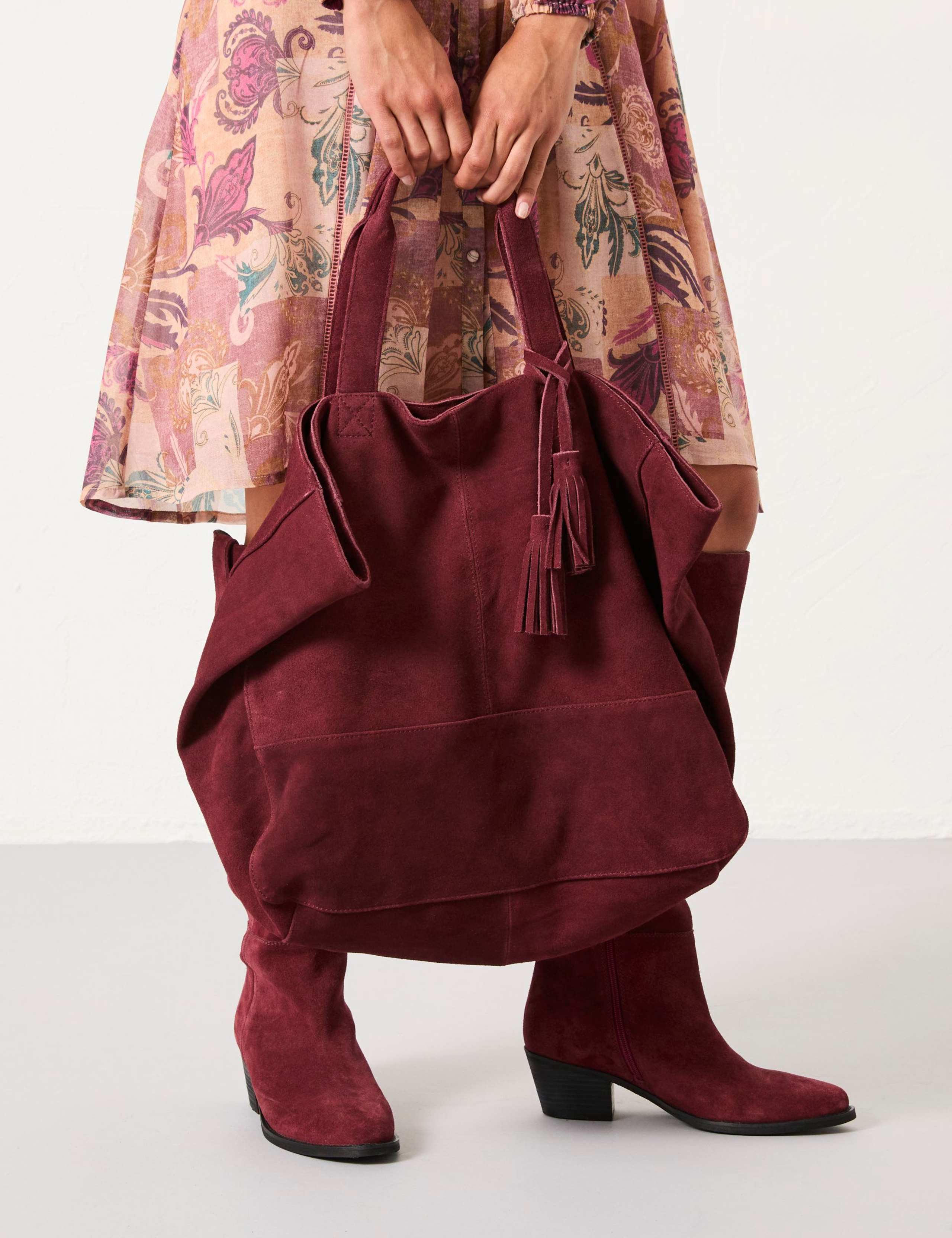 Suede Tote Bag 3 of 3
