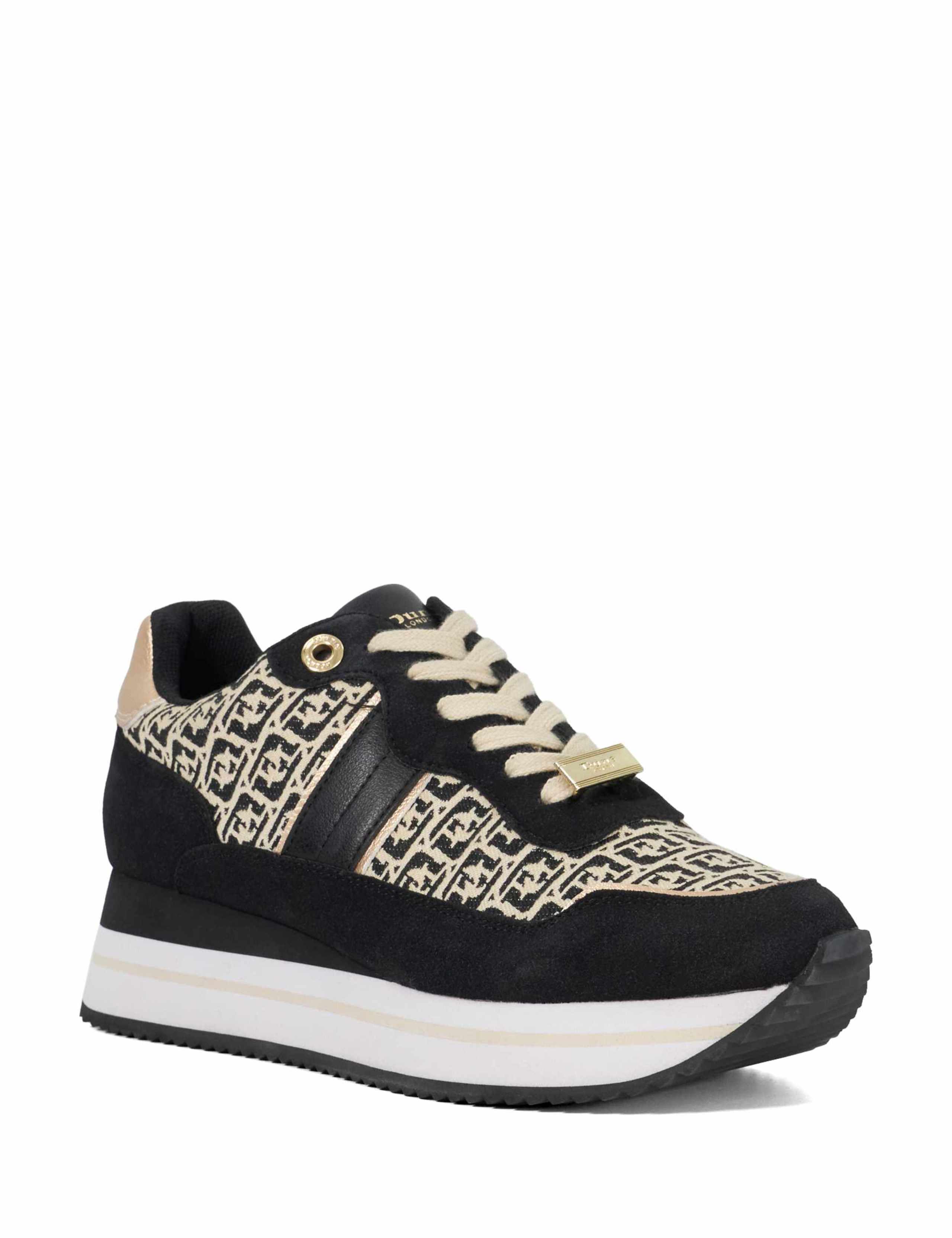 Mixed Texture Metallic Chunky Trainers 3 of 5