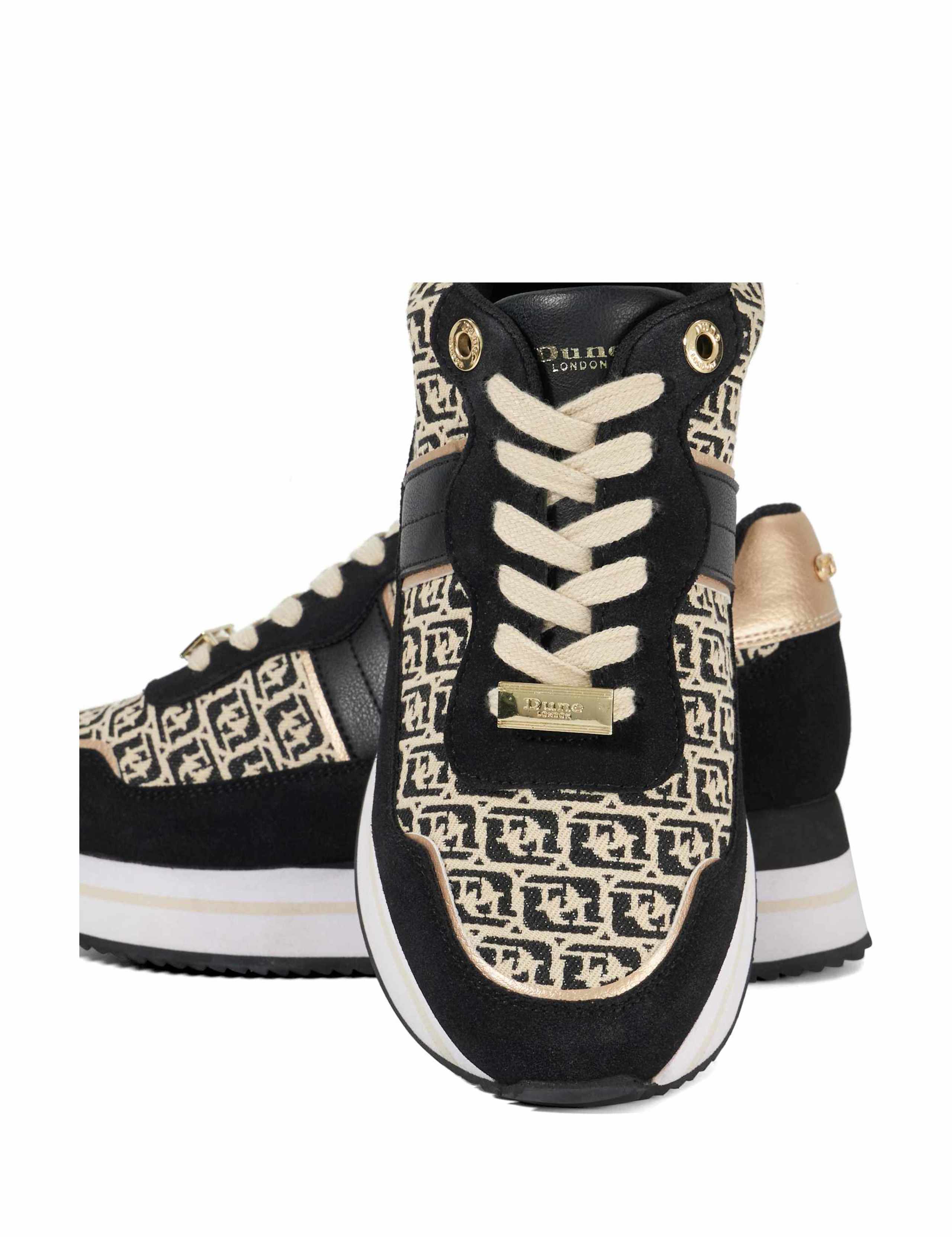 Mixed Texture Metallic Chunky Trainers 4 of 5