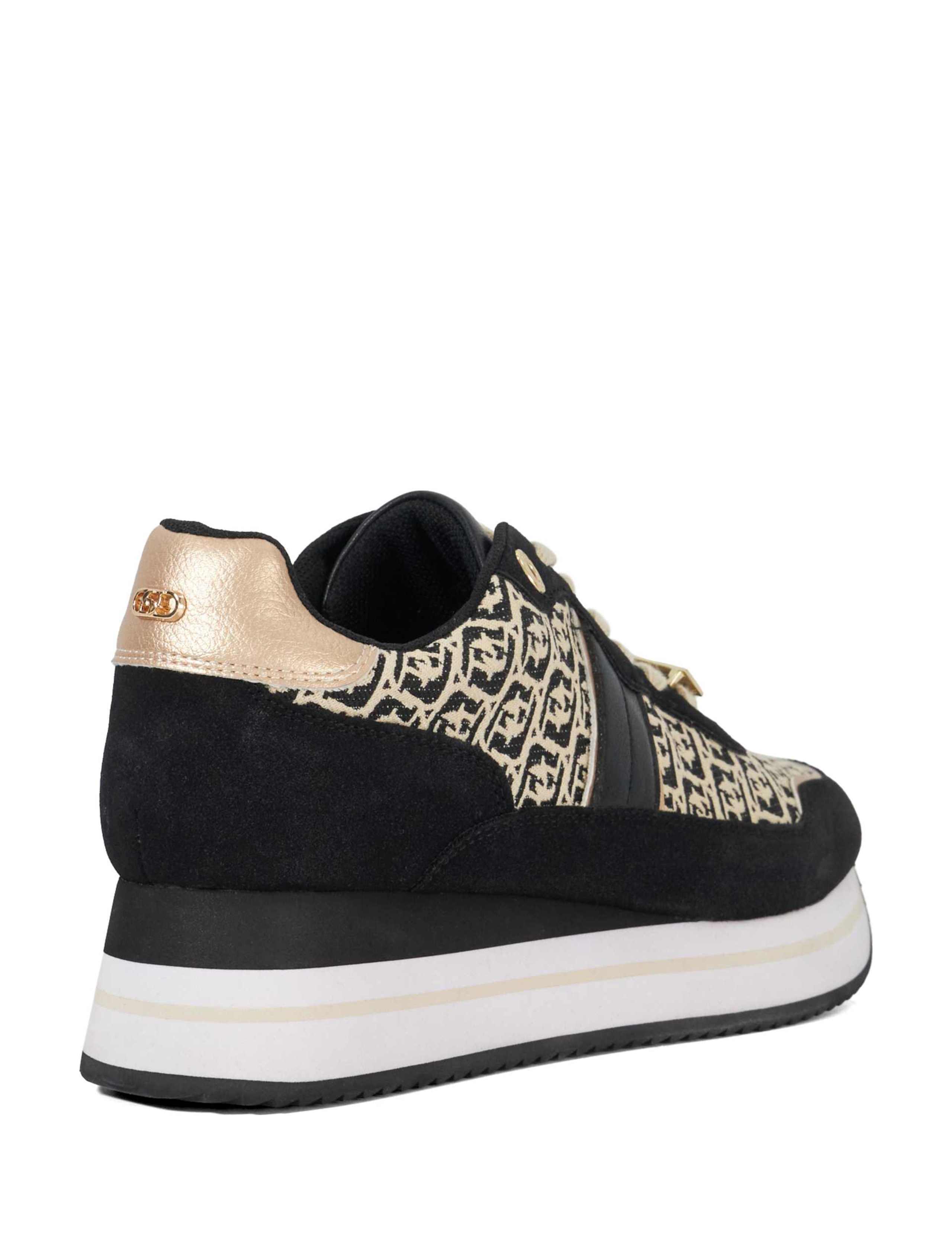 Mixed Texture Metallic Chunky Trainers 5 of 5