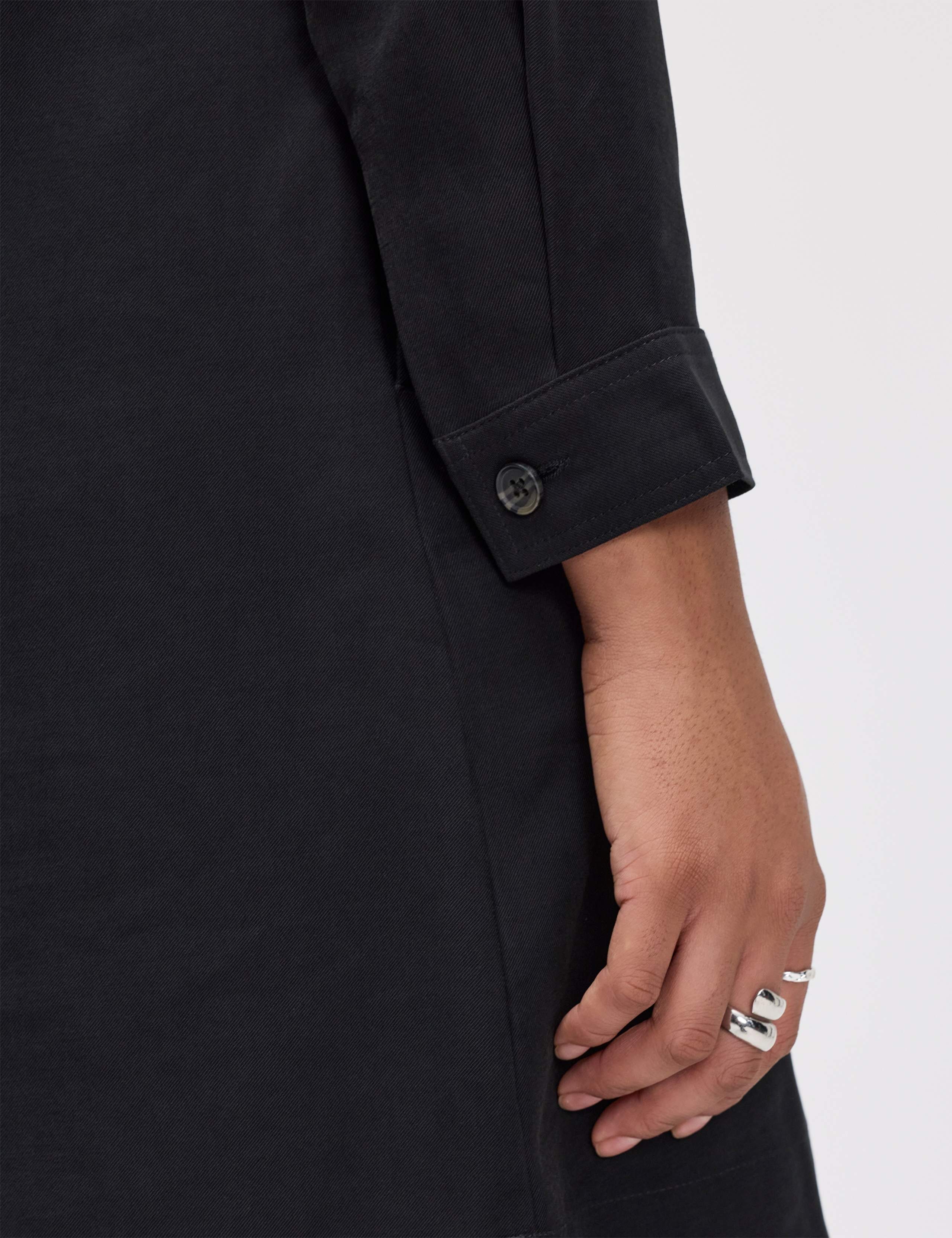 Collared Zip Up Mini Shirt Dress 5 of 5