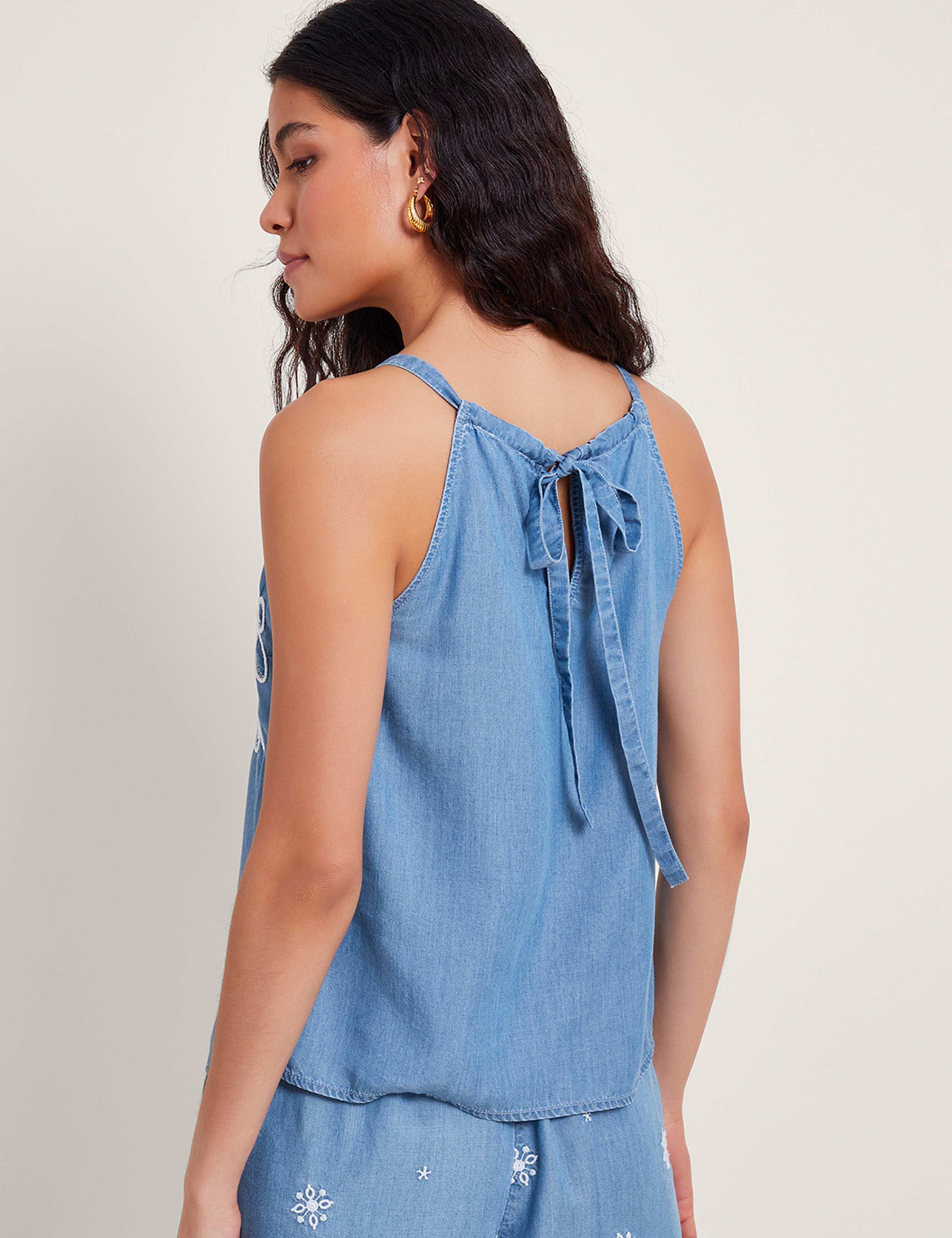 Pure Lyocell™ Lace Embroidered Cami Top 5 of 5