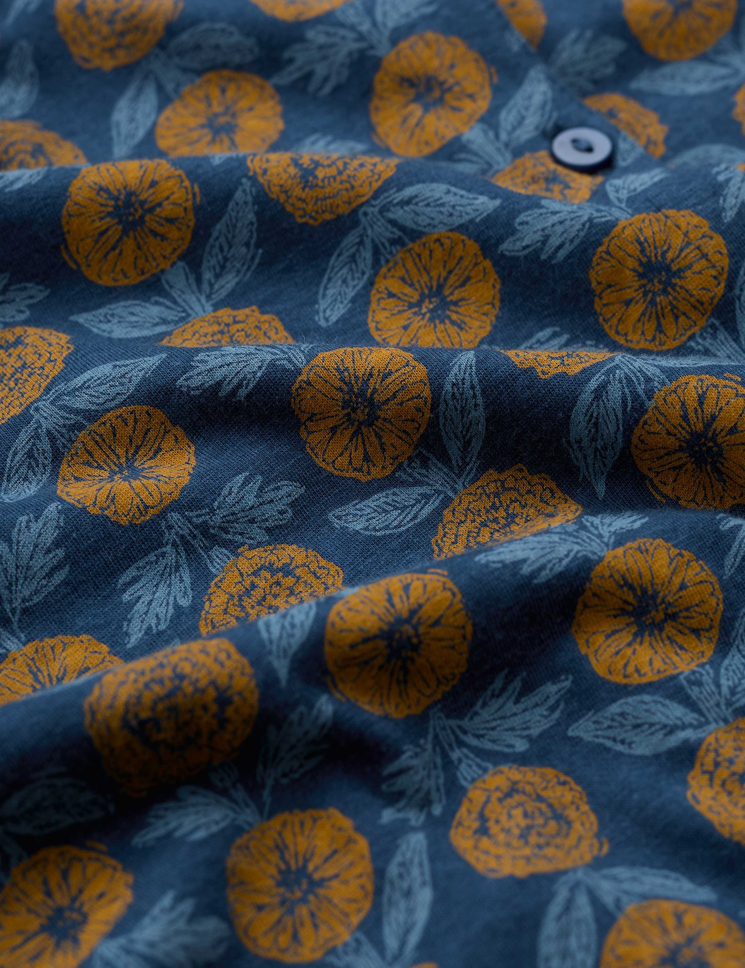 Cotton Modal Floral Blouson Sleeve Shirt 3 of 5