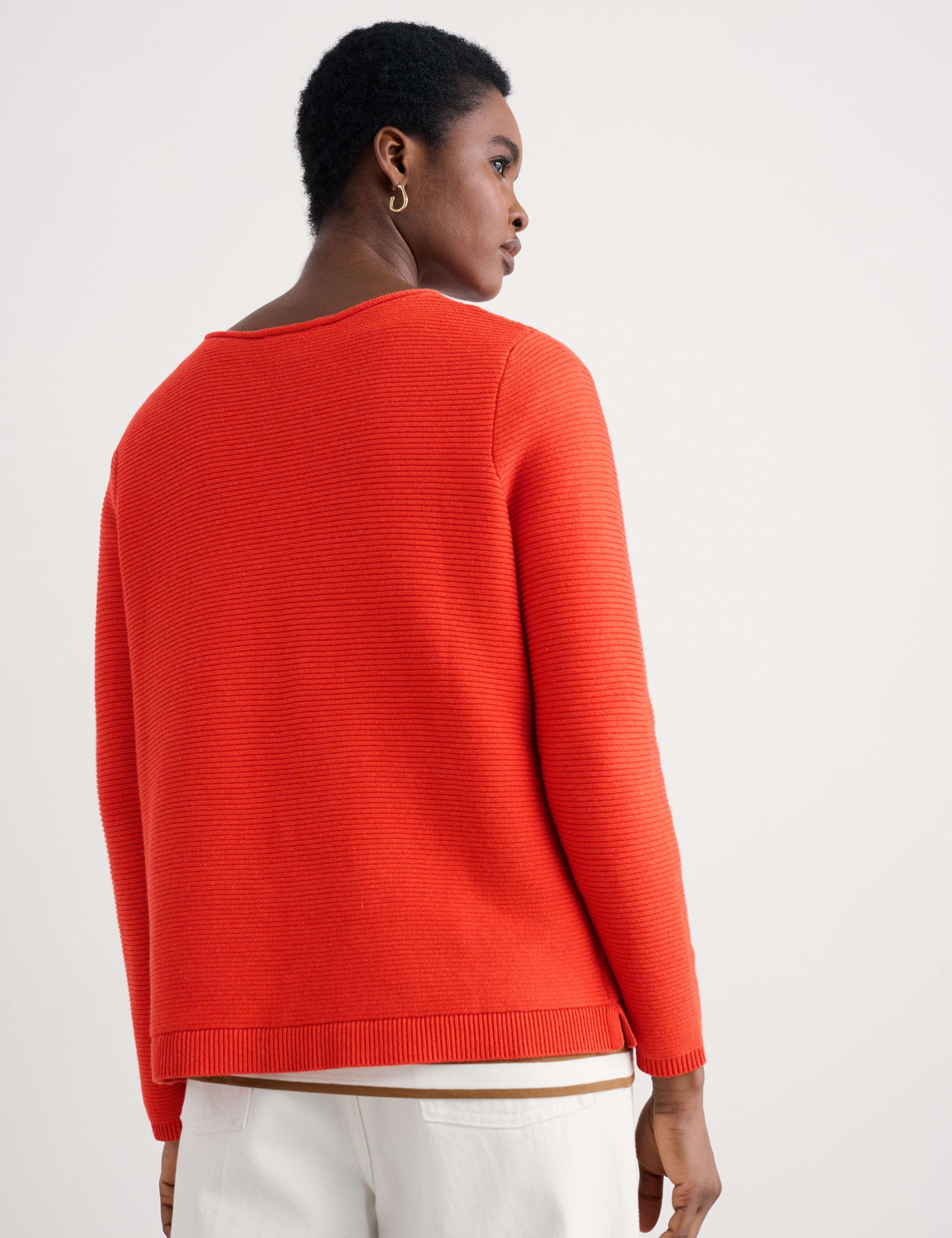 Pure Cotton Crew Neck Relaxed Jumper 3 of 5