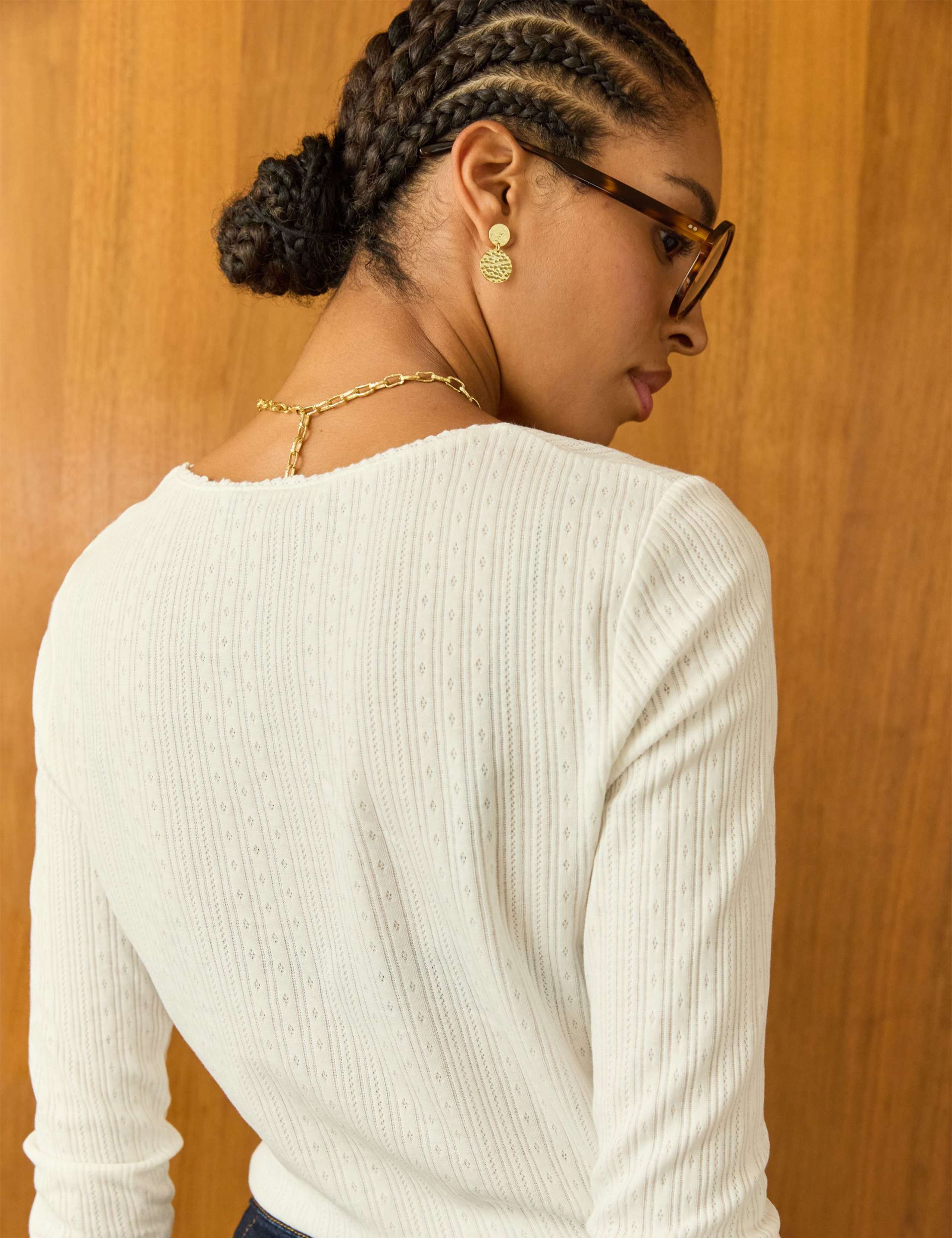 Pure Cotton Ribbed Top 4 of 7