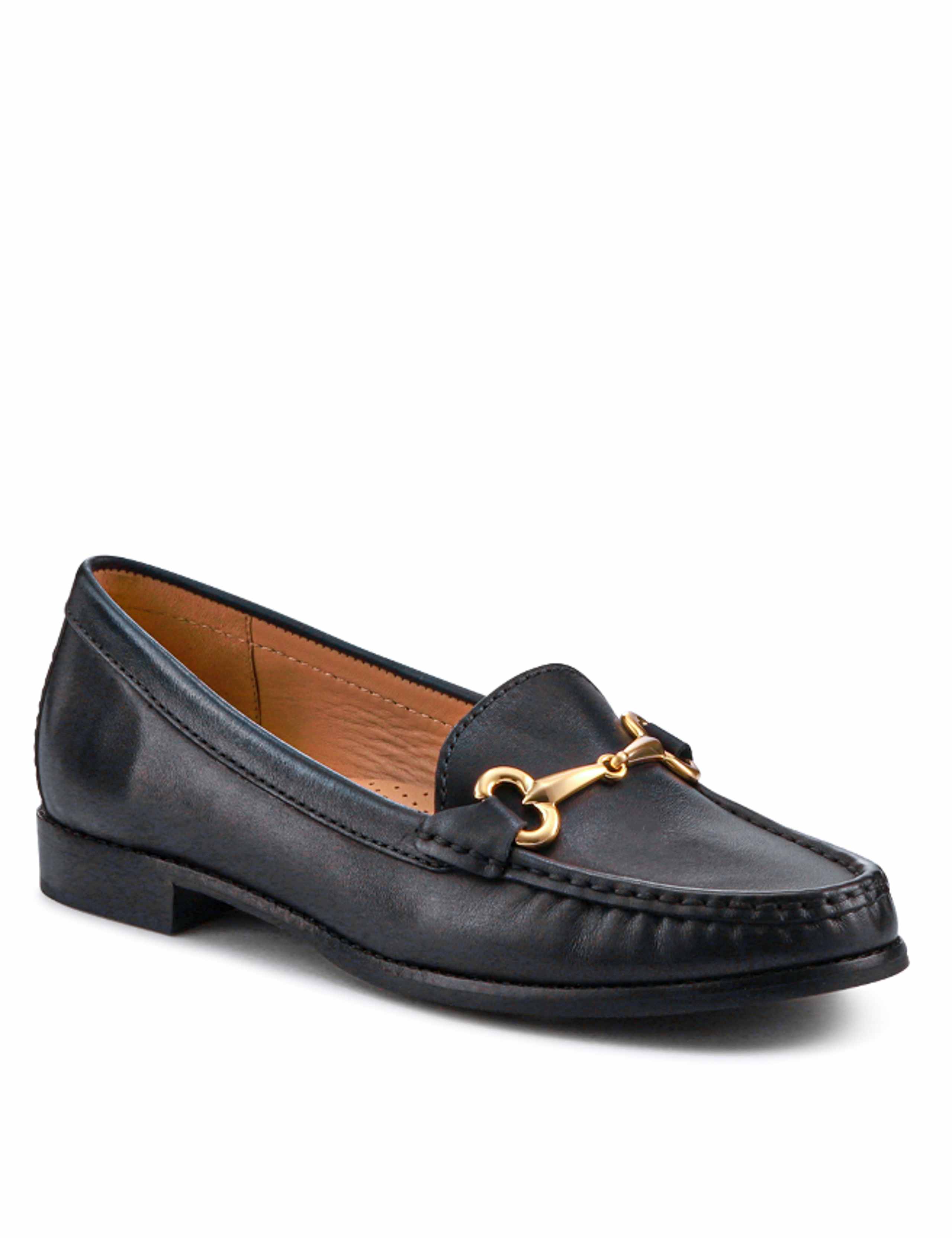 Wide Fit Leather Flat Loafers 4 of 6