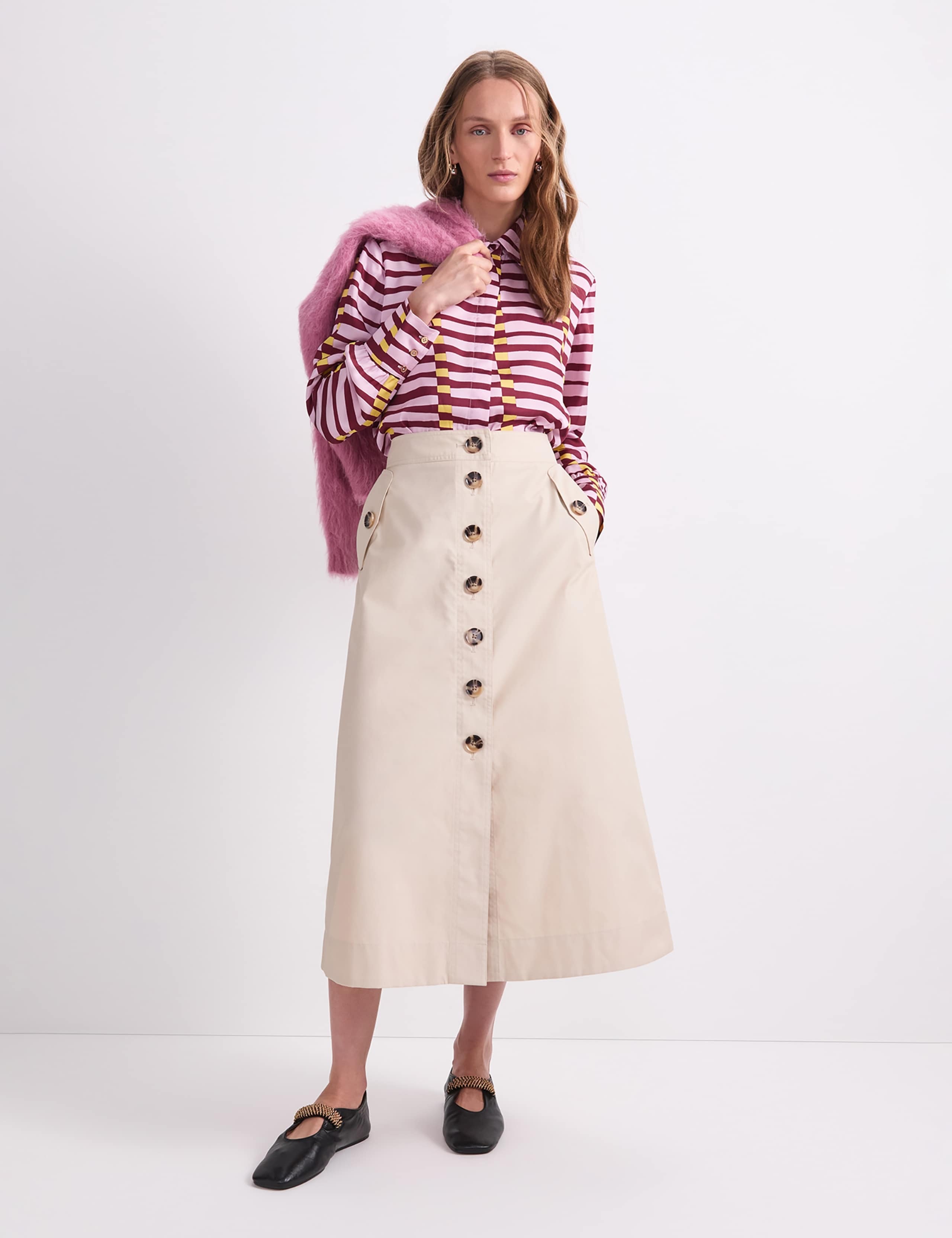 Striped Collared Blouse 3 of 7