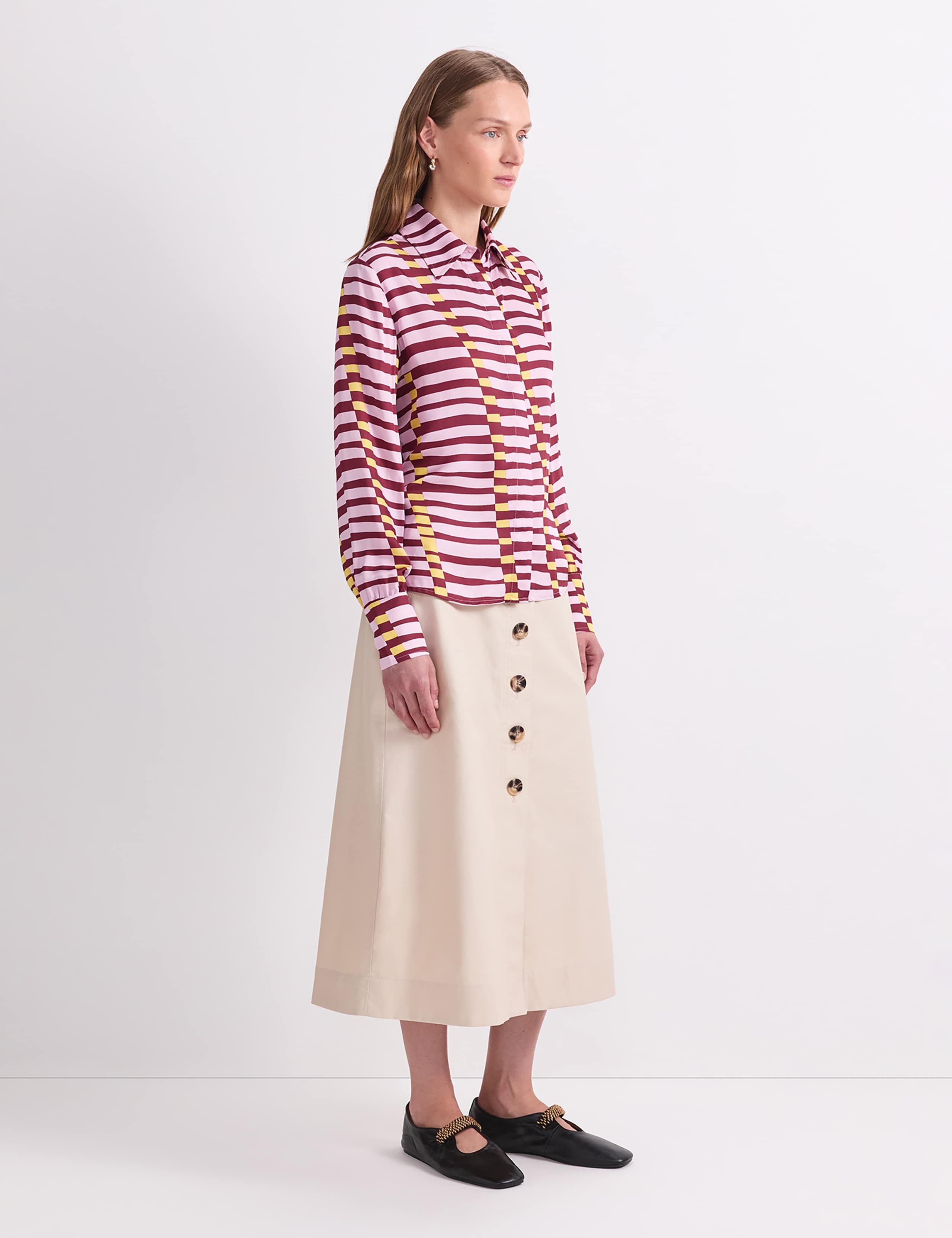 Striped Collared Blouse 4 of 7