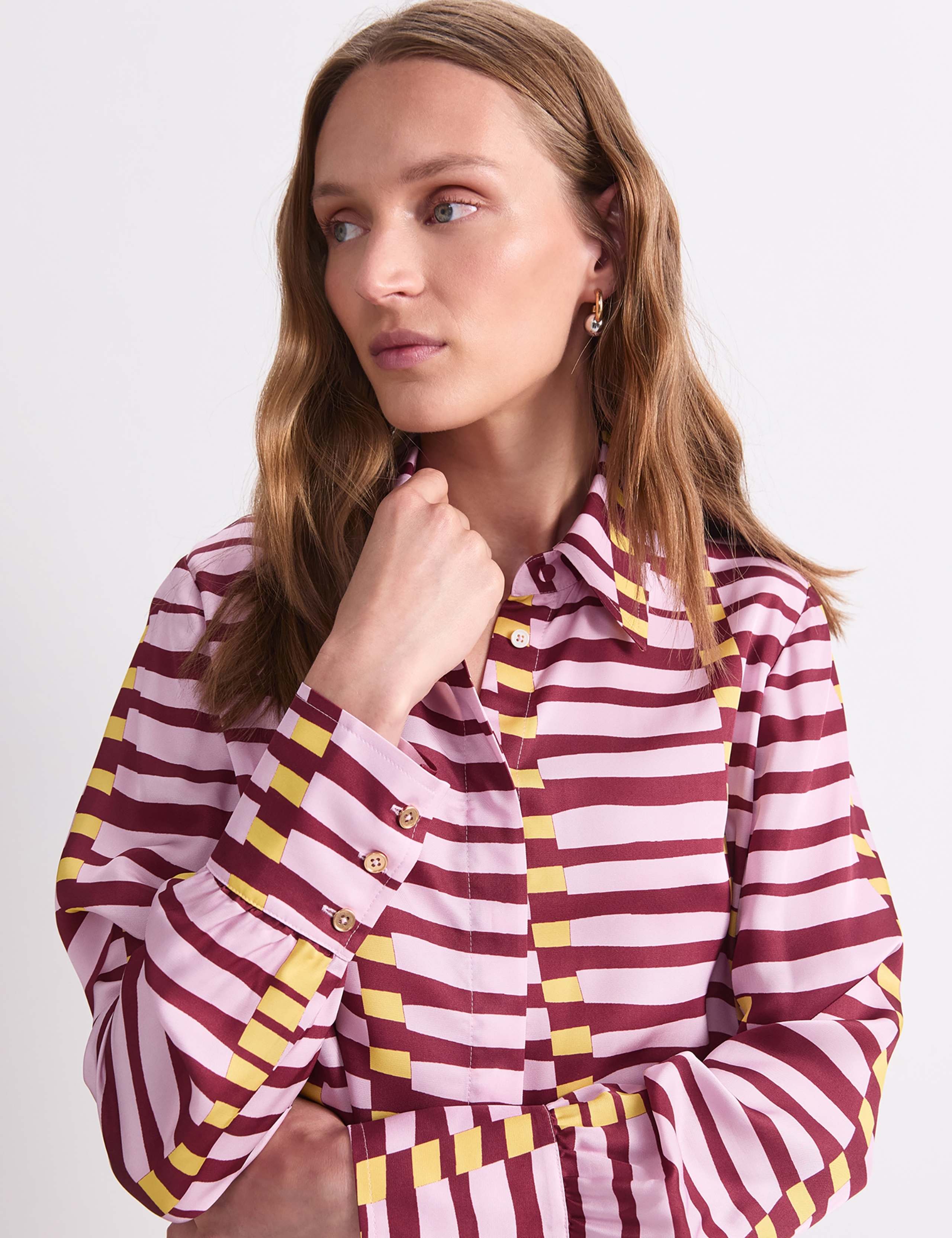 Striped Collared Blouse 6 of 7