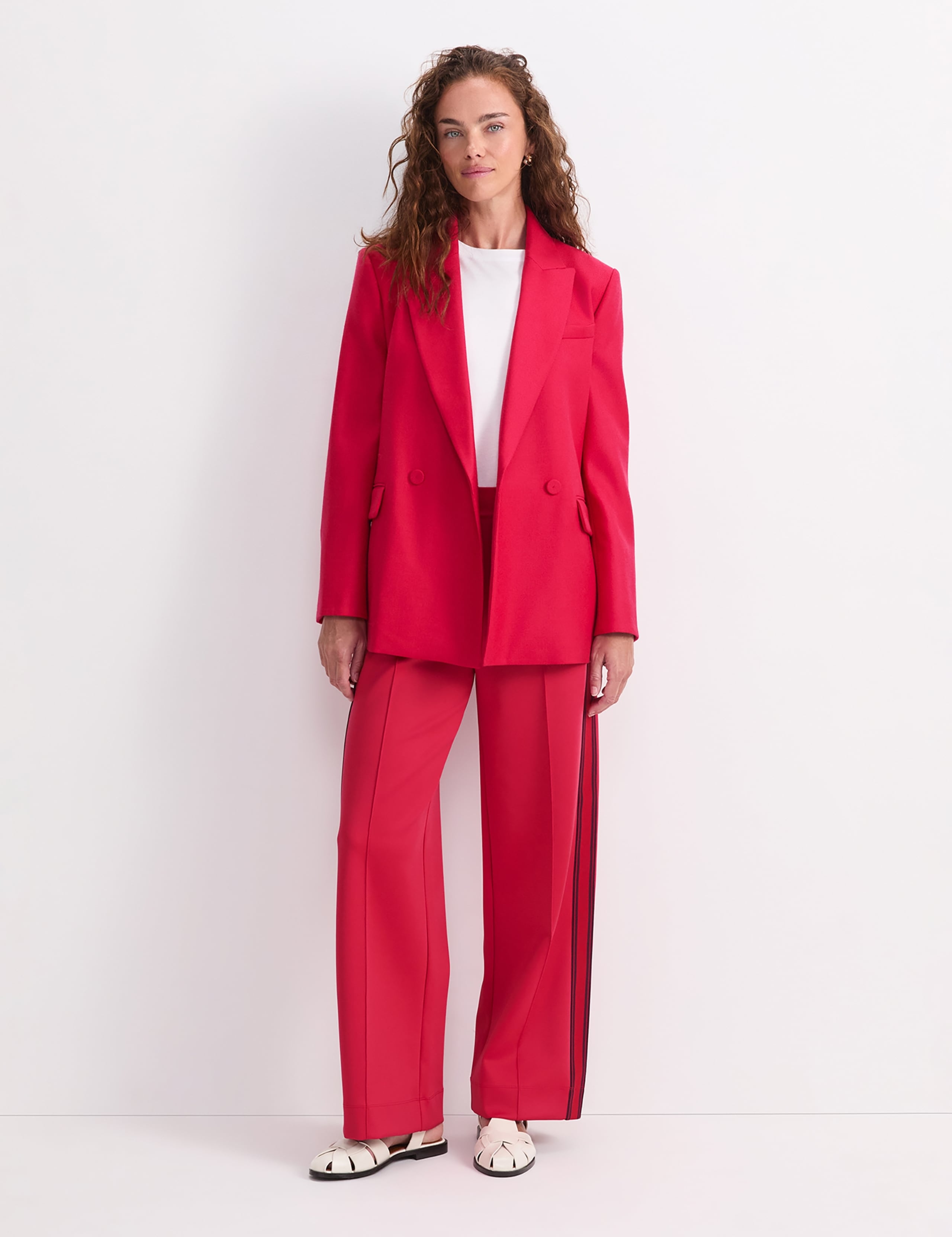 Wool Rich Twill Double Breasted Blazer 3 of 7