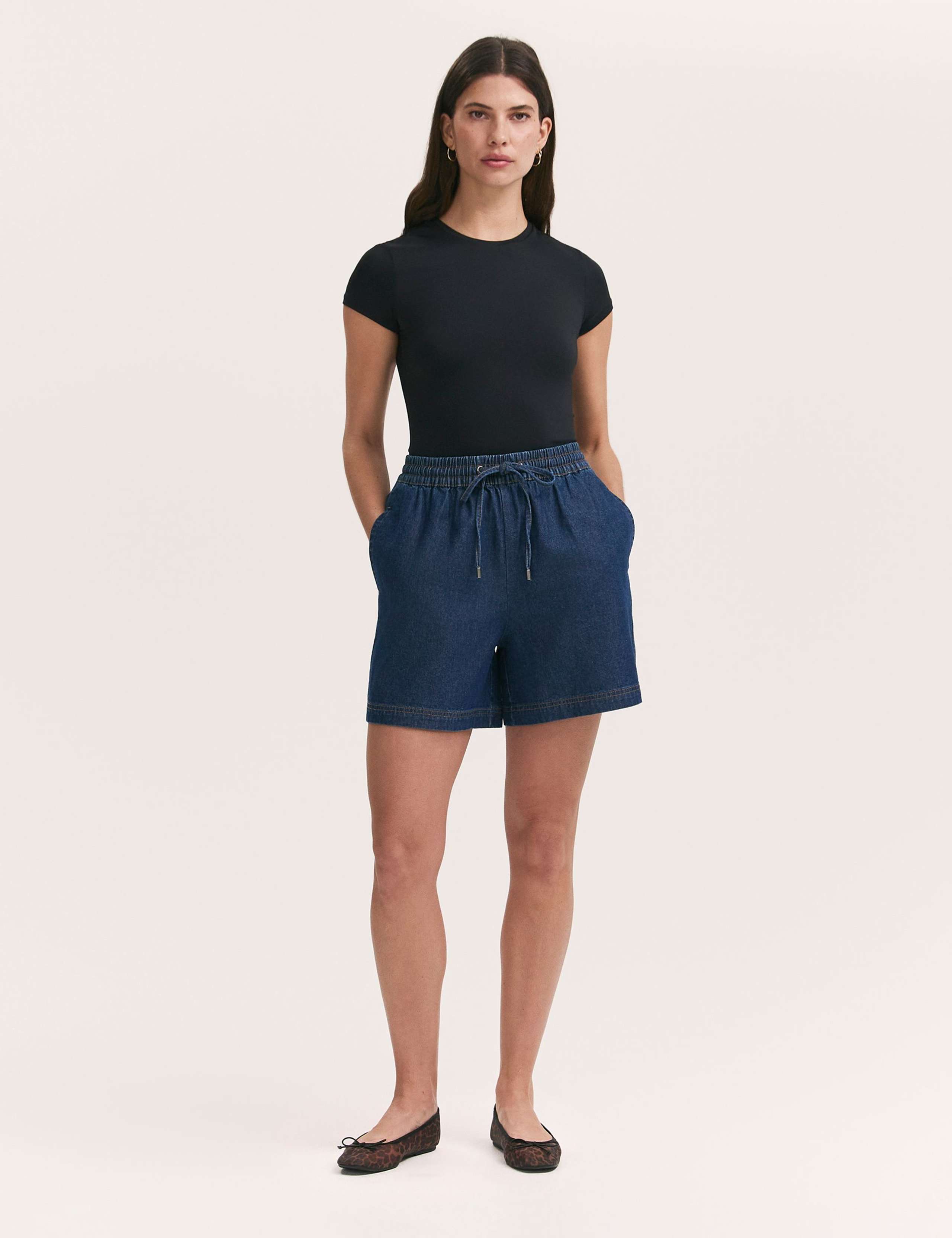Pure Cotton Denim Shorts 3 of 4