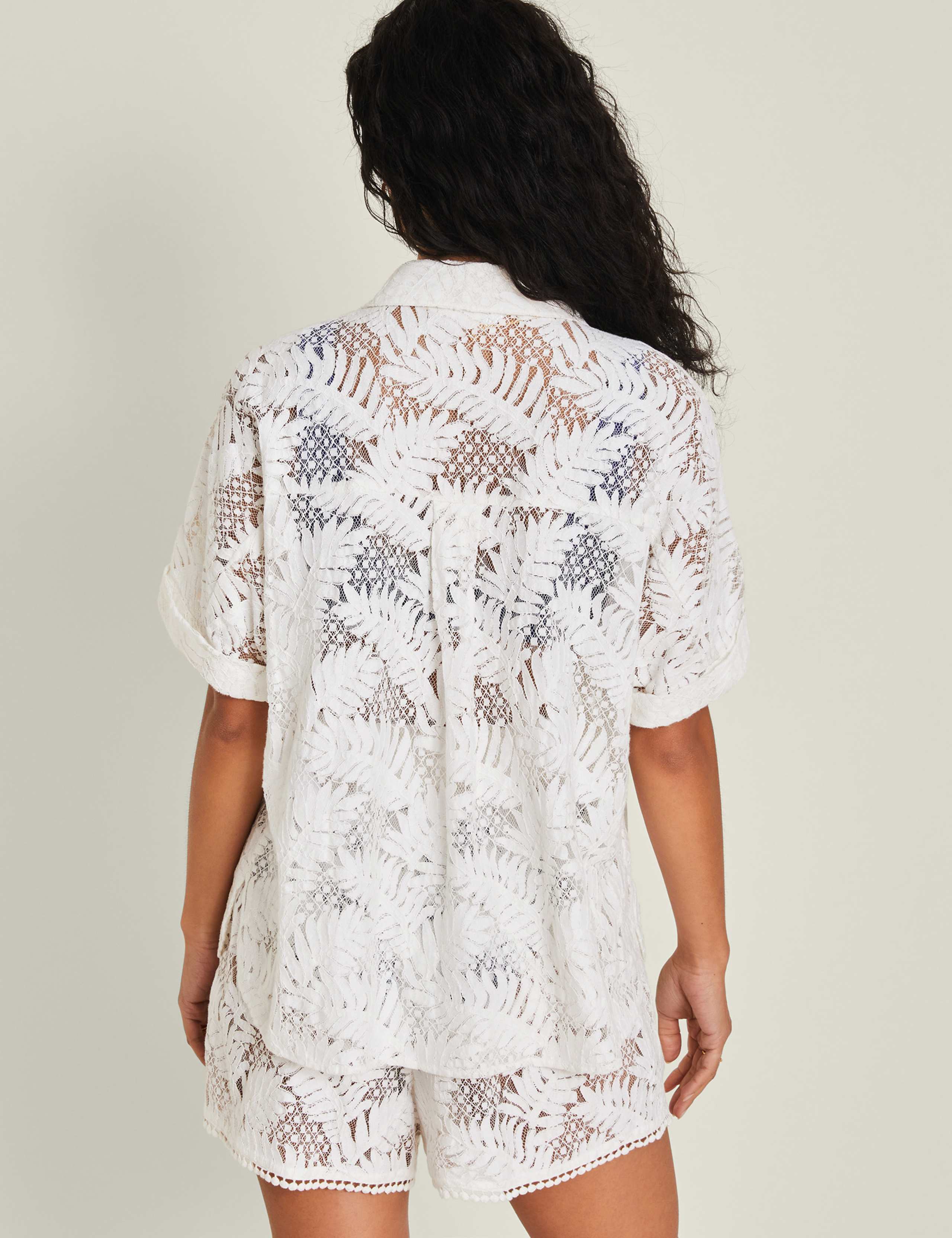 Cotton Rich Lace Beach Shirt 3 of 5