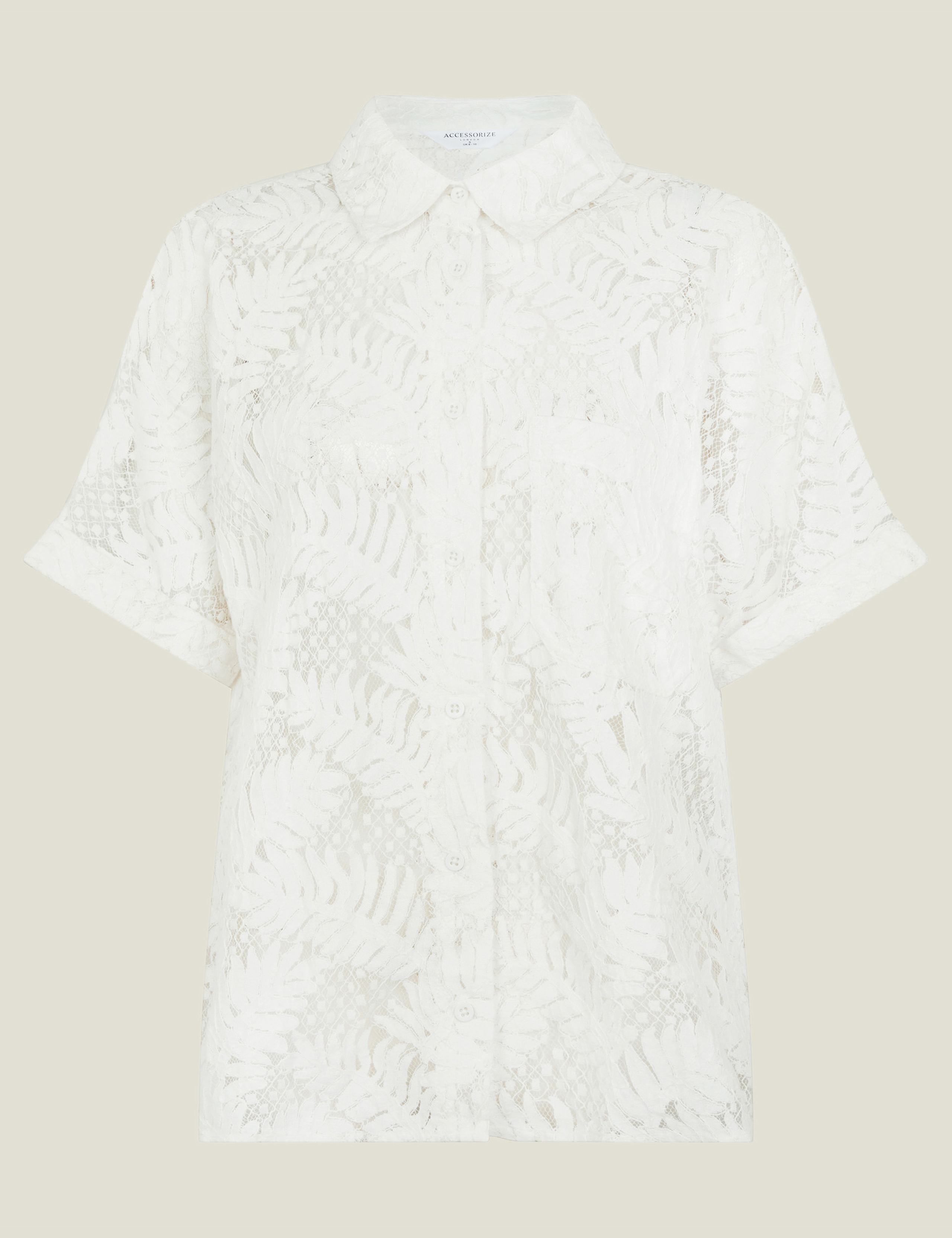 Cotton Rich Lace Beach Shirt 2 of 5