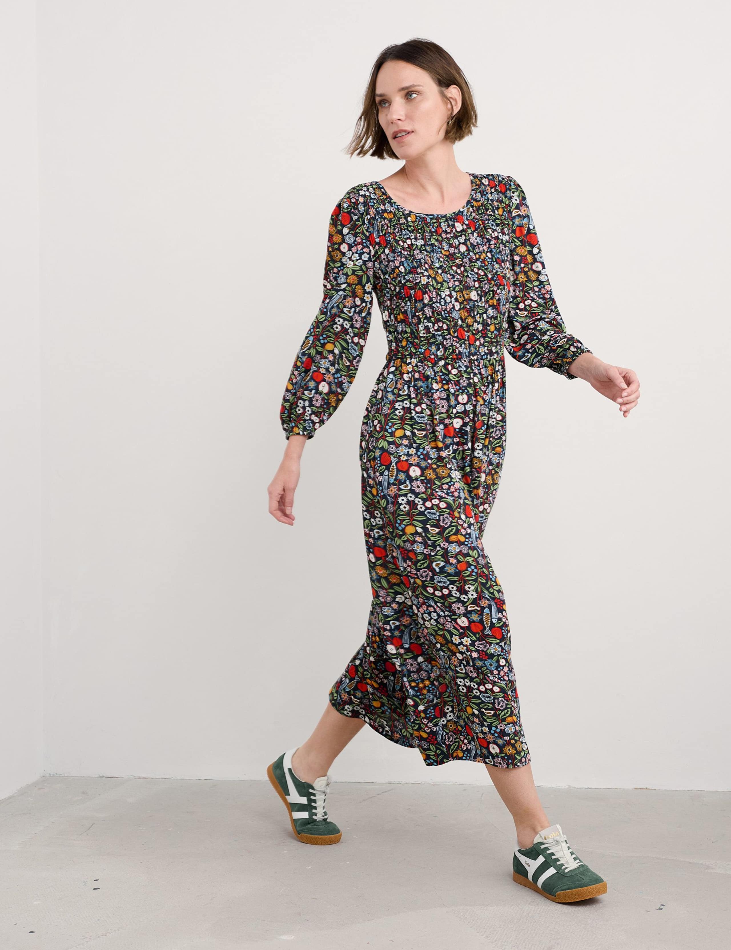 Floral Midaxi Waisted Dress 4 of 6