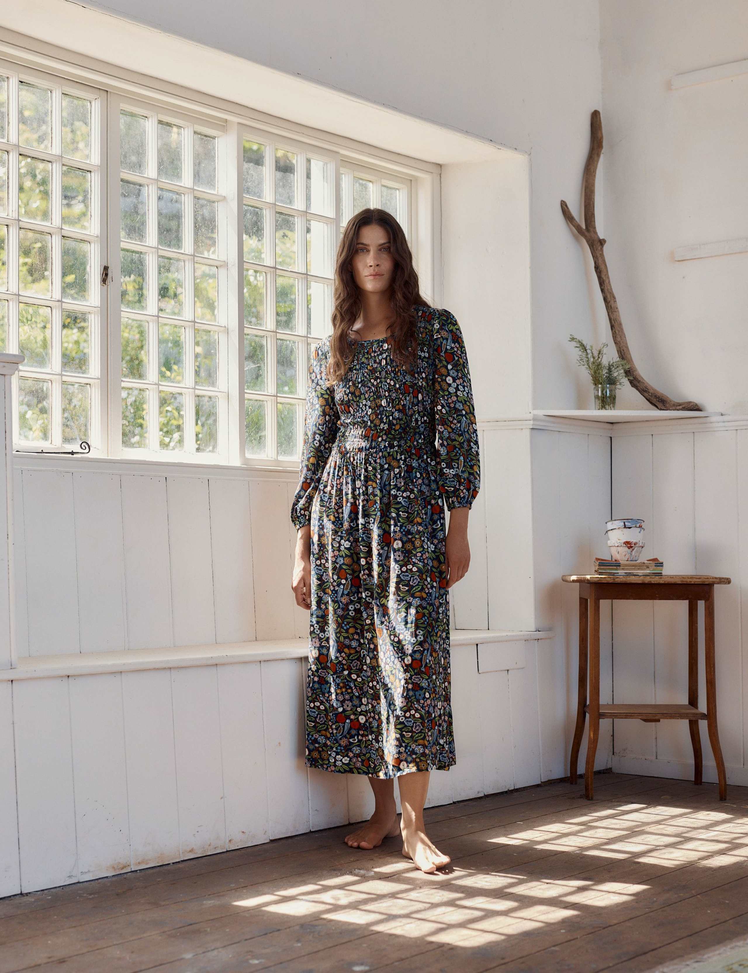 Floral Midaxi Waisted Dress 5 of 6