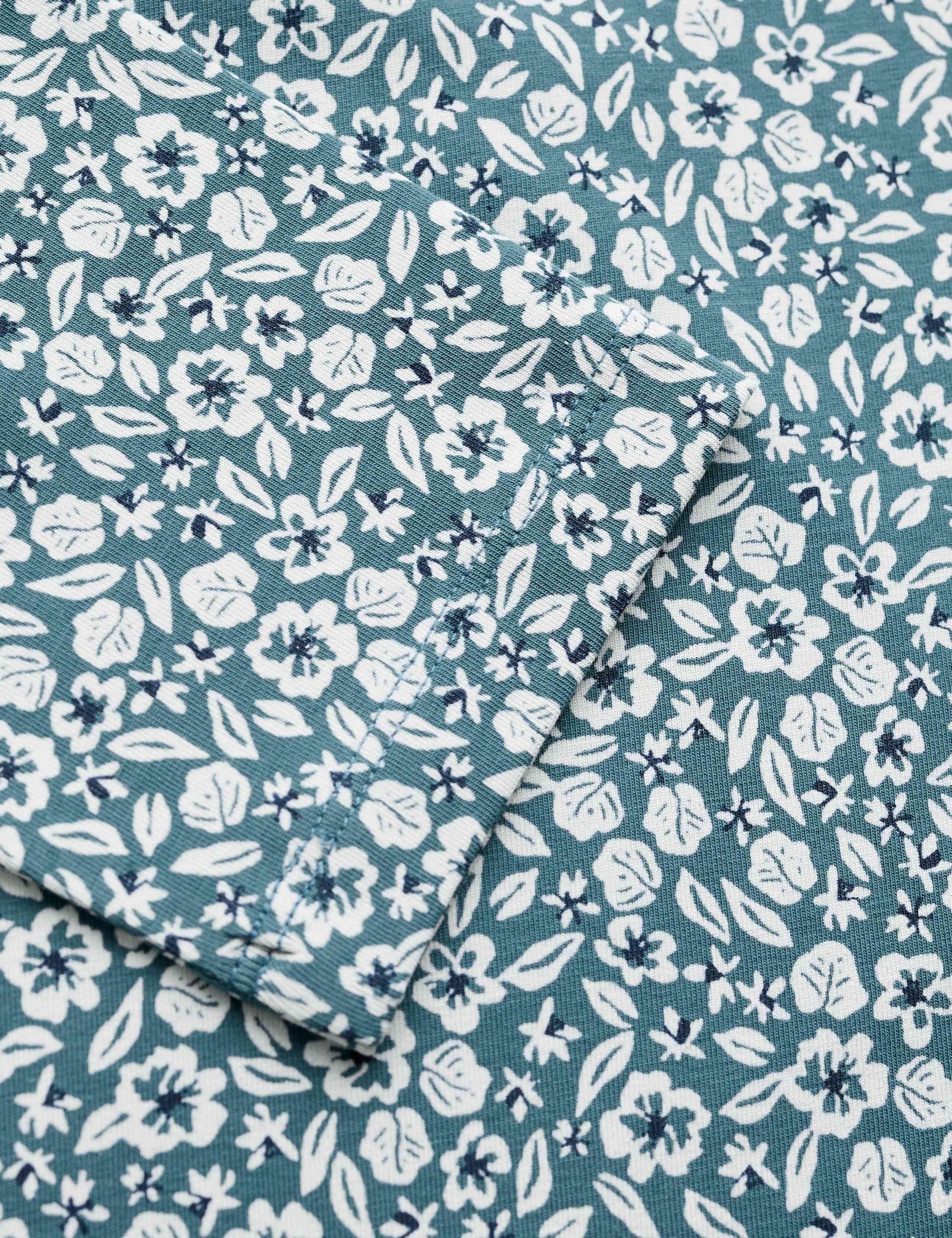 Cotton Rich Floral Round Neck Top 5 of 5
