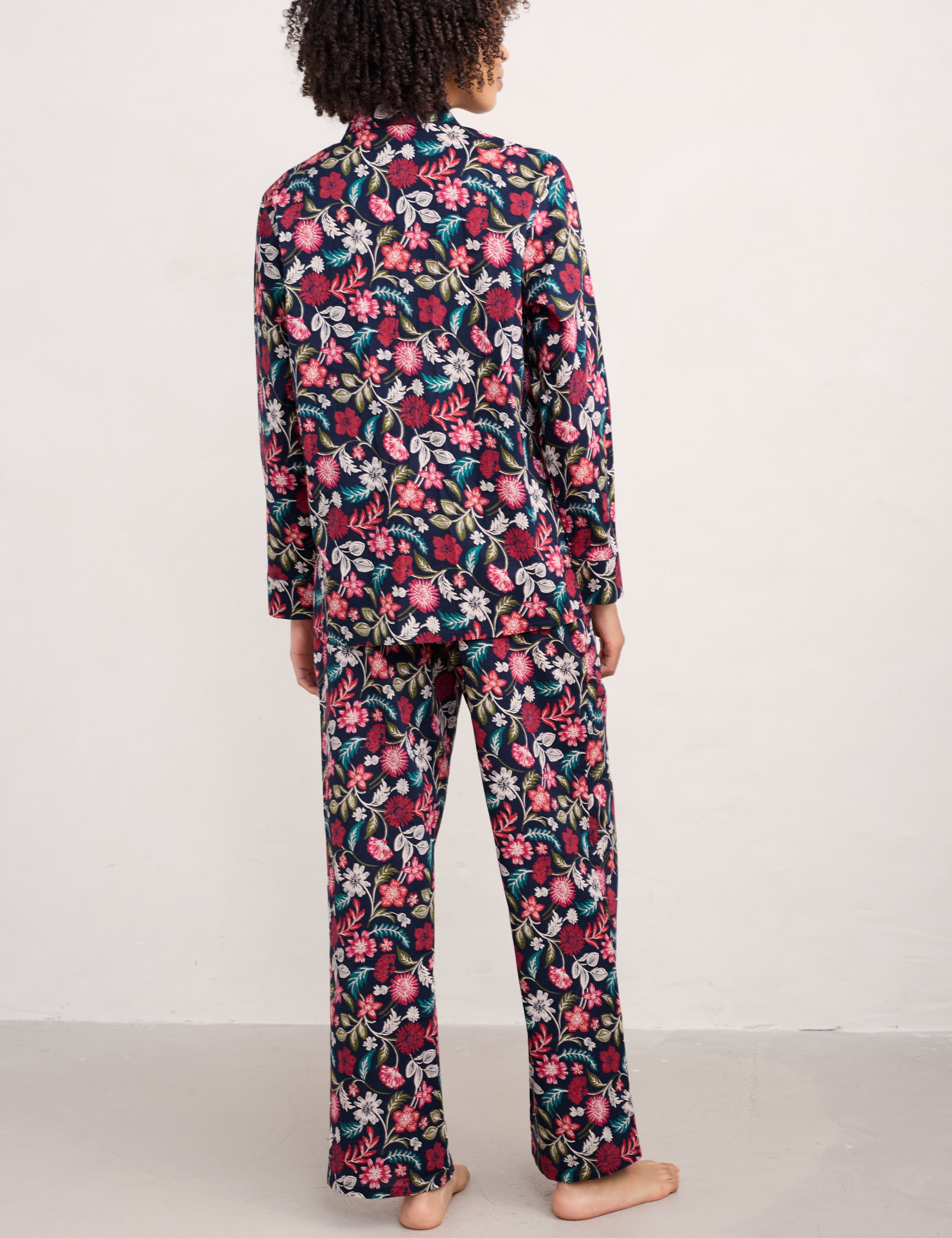 Pure Cotton Floral Pyjamas 3 of 4