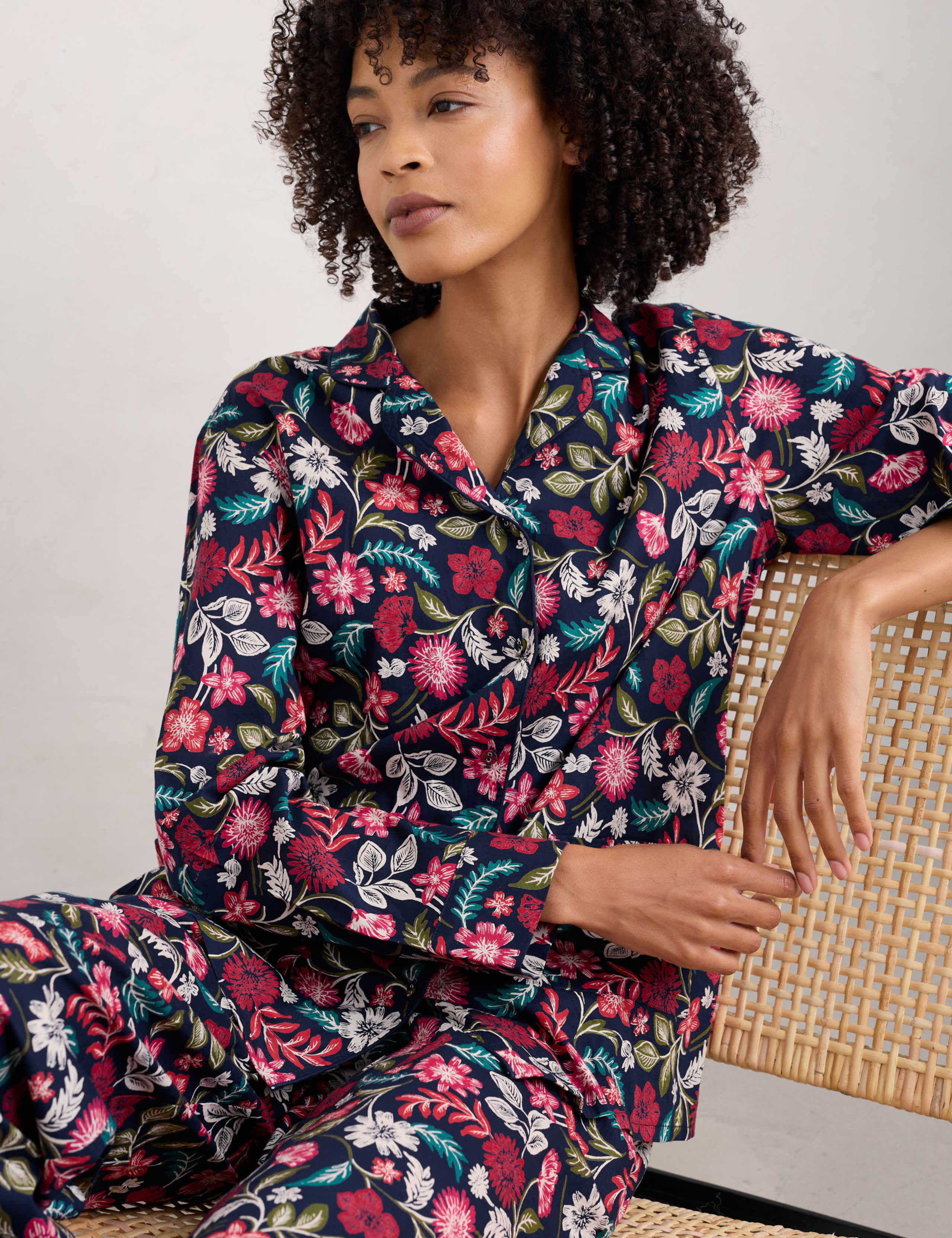Pure Cotton Floral Pyjamas 4 of 4