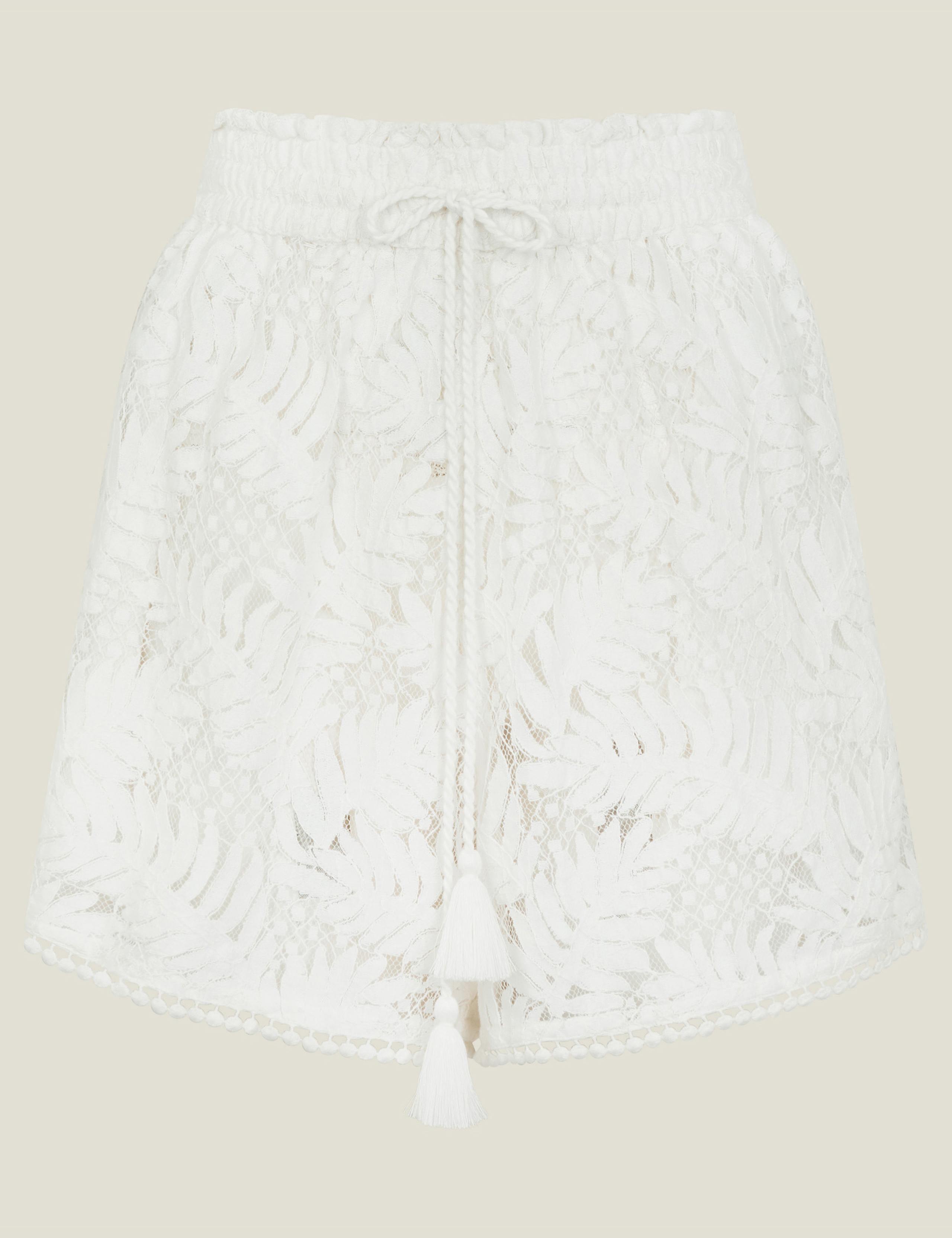 Cotton Rich Lace High Waisted Shorts 2 of 5