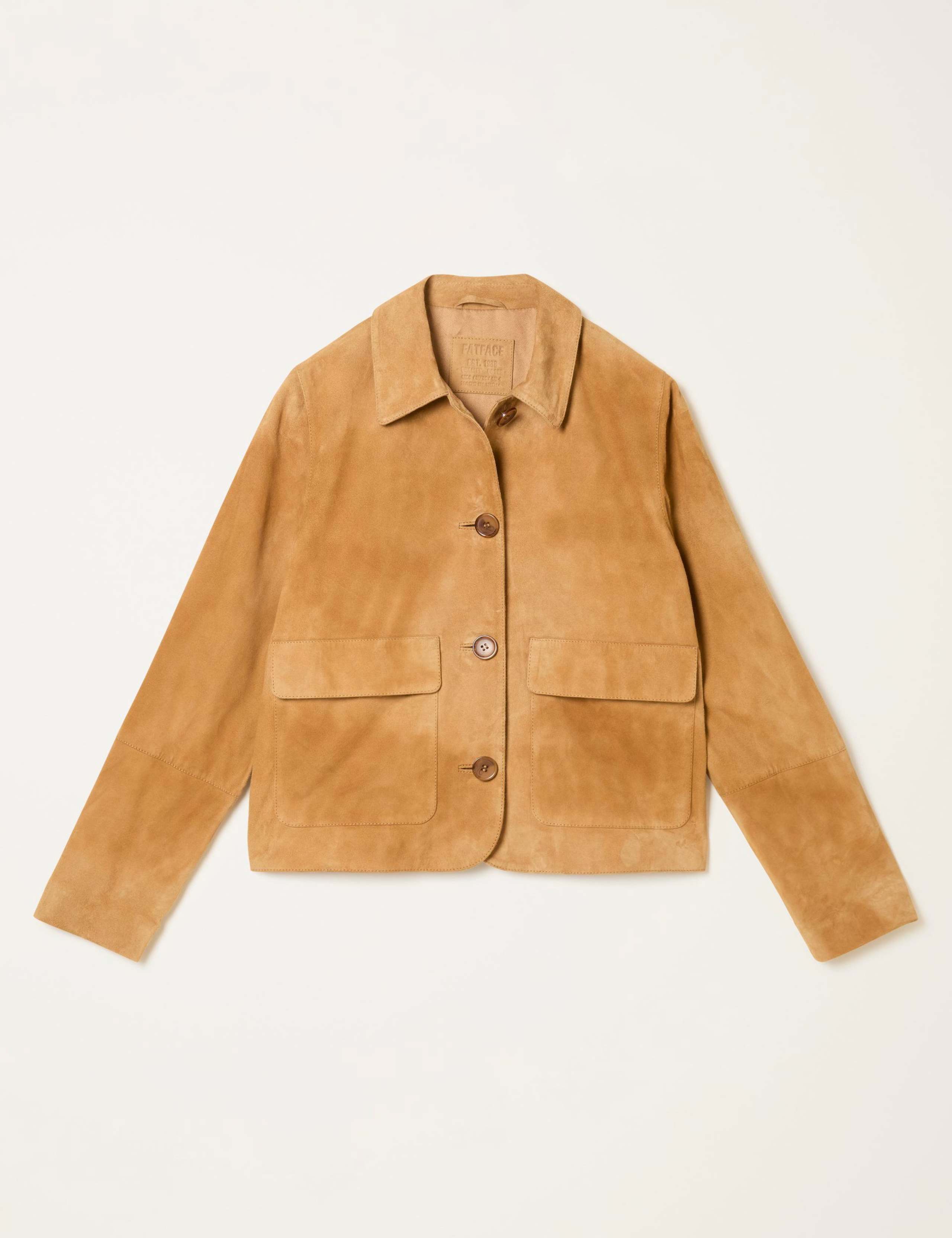 Suede Collared Short Jacket 2 of 6