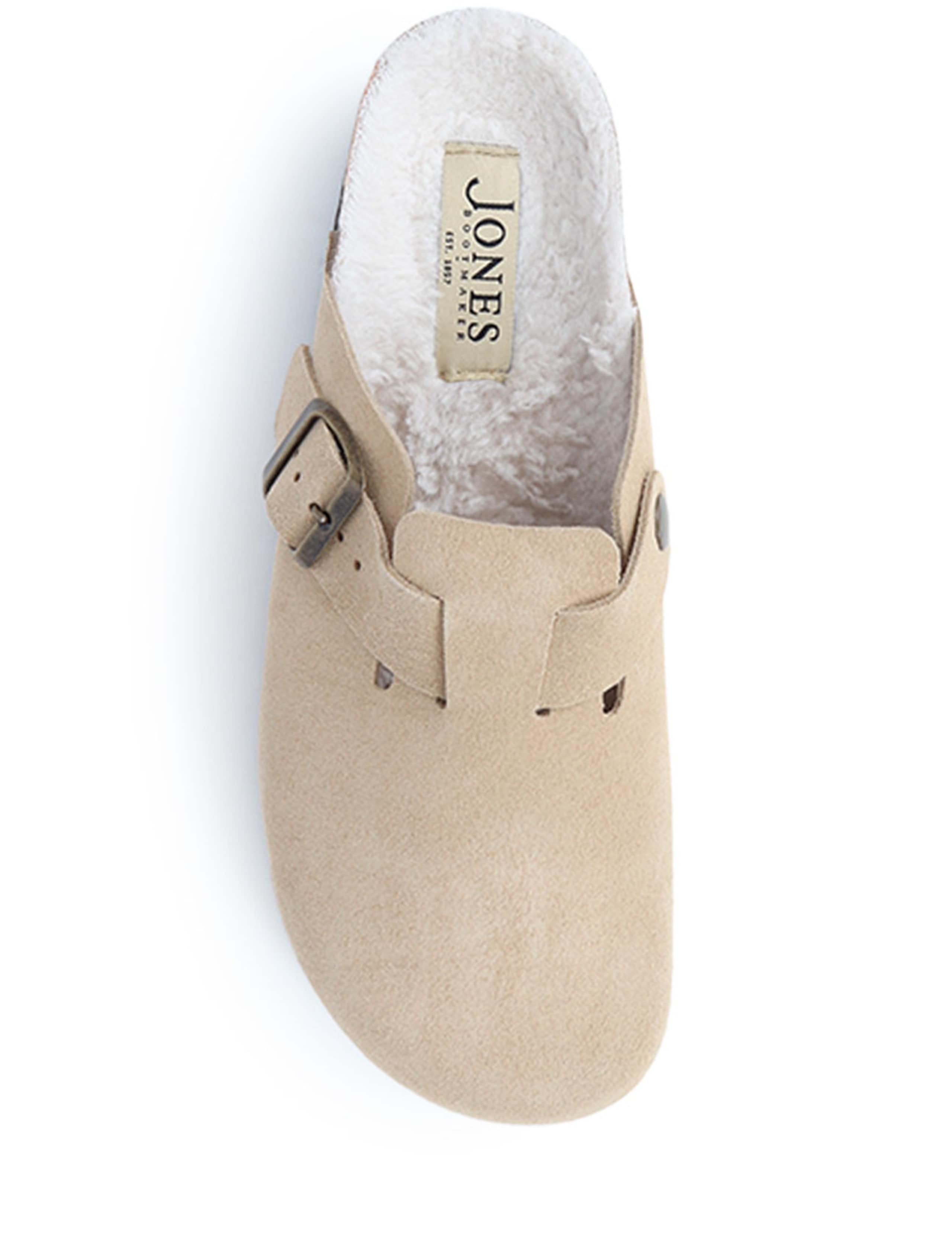 Leather Faux Fur Lined Mule Slippers 3 of 6