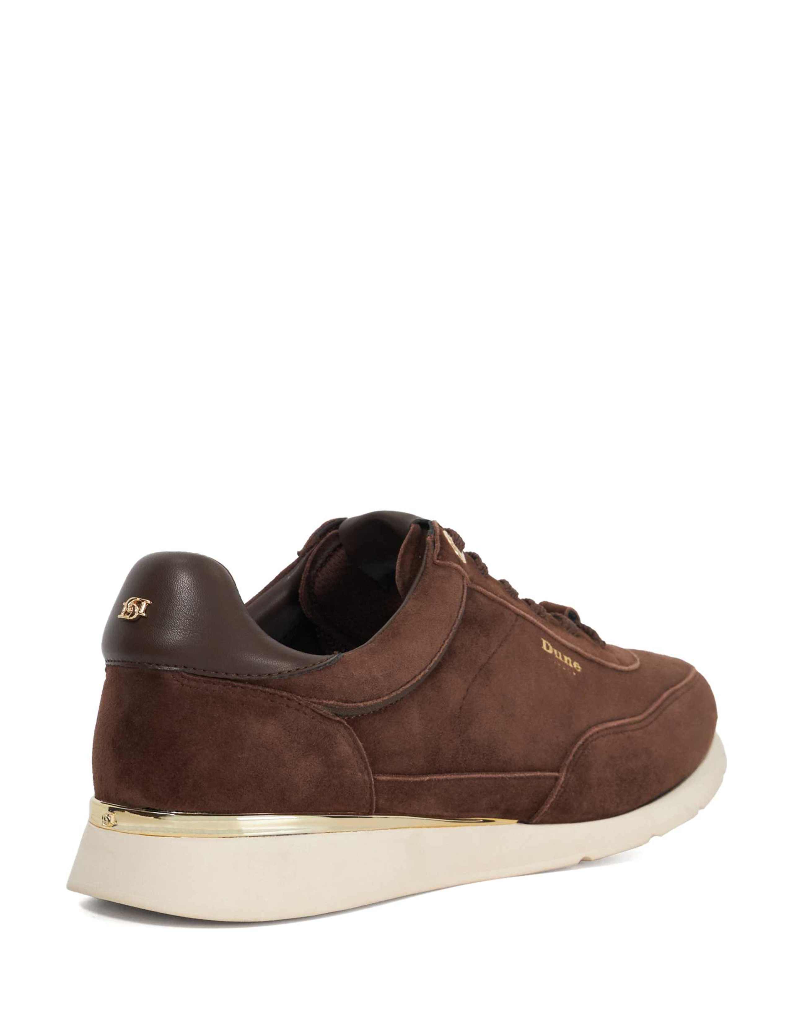 Suede Lace Up Hardware Detail Trainers 3 of 7