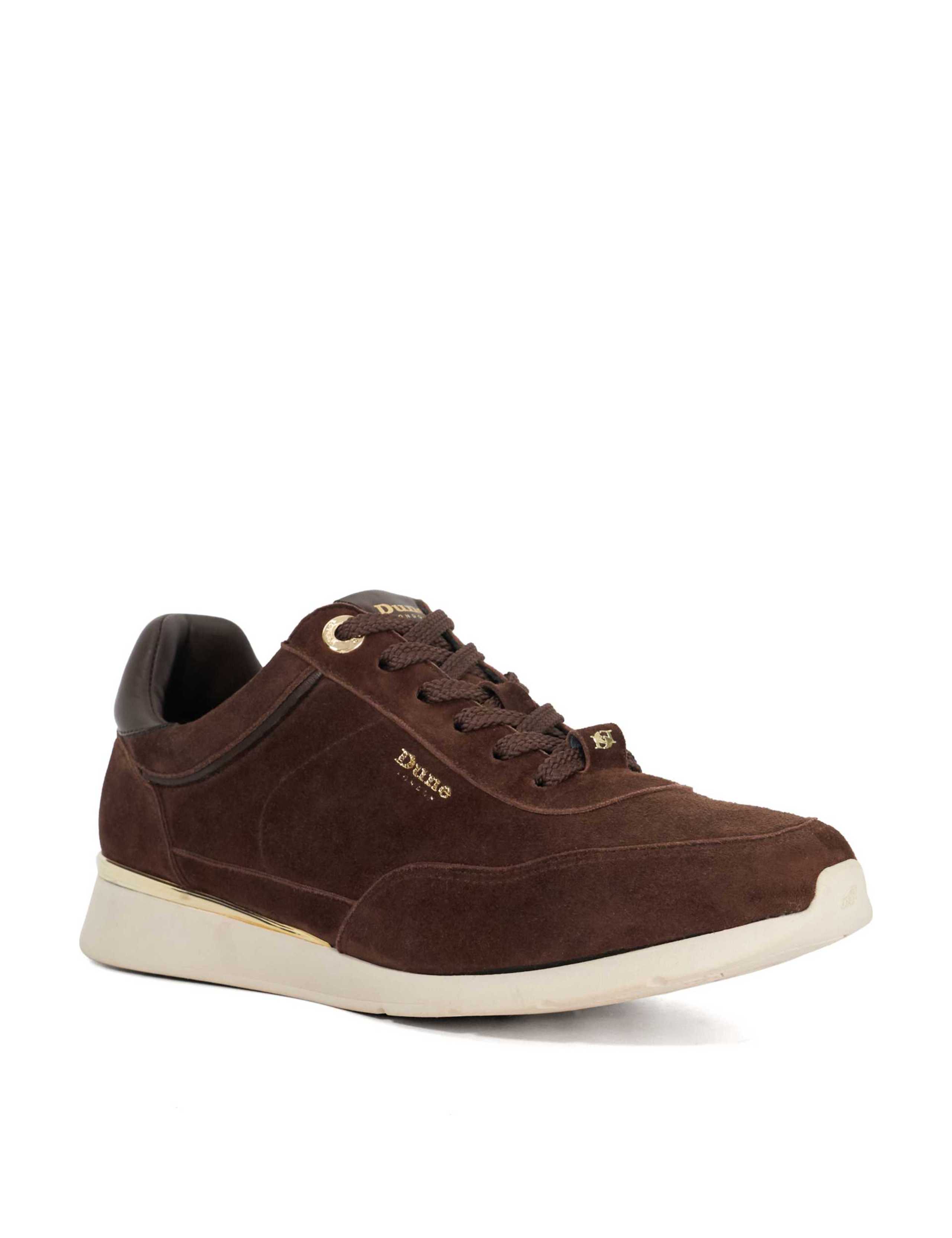 Suede Lace Up Hardware Detail Trainers 4 of 7
