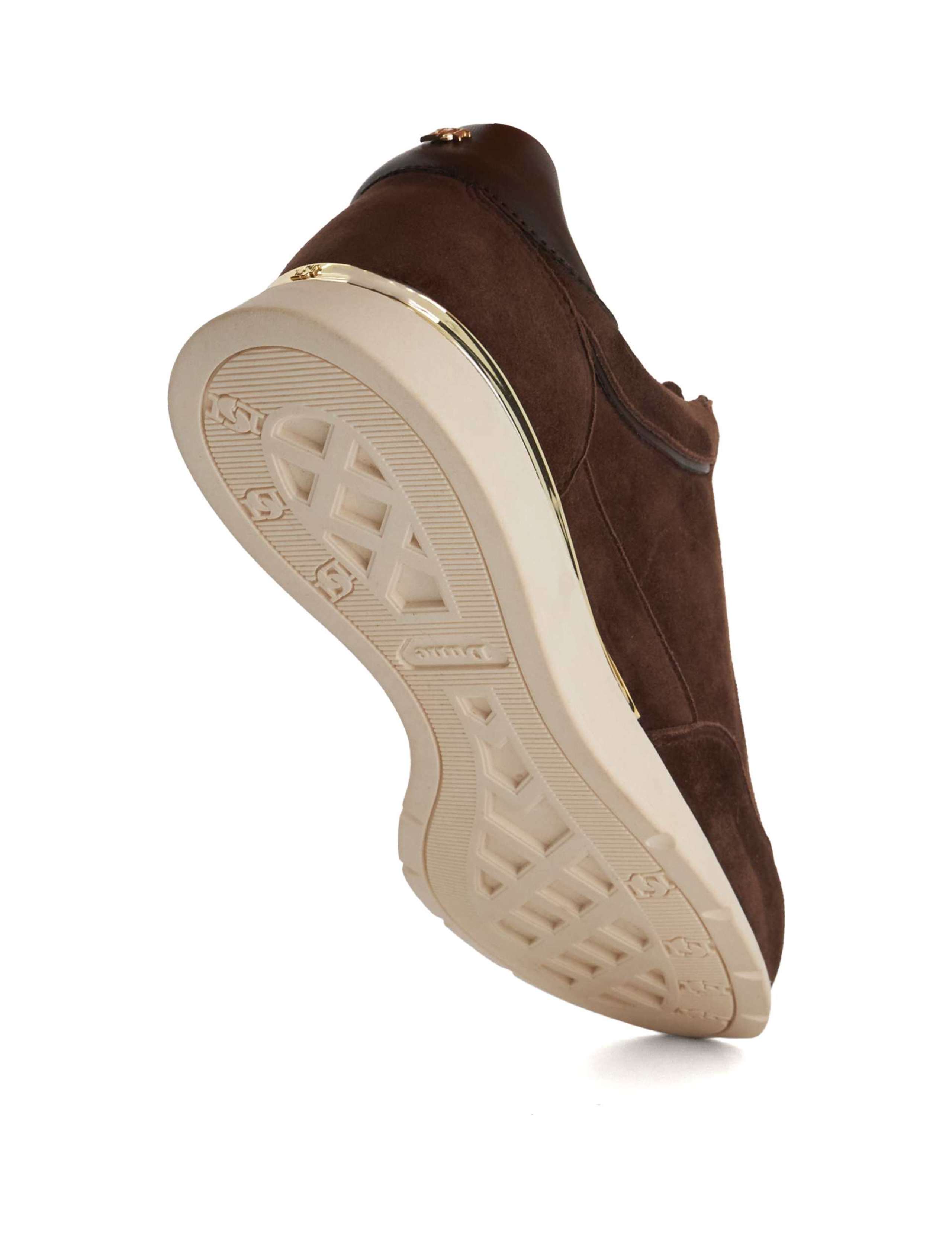 Suede Lace Up Hardware Detail Trainers 5 of 7