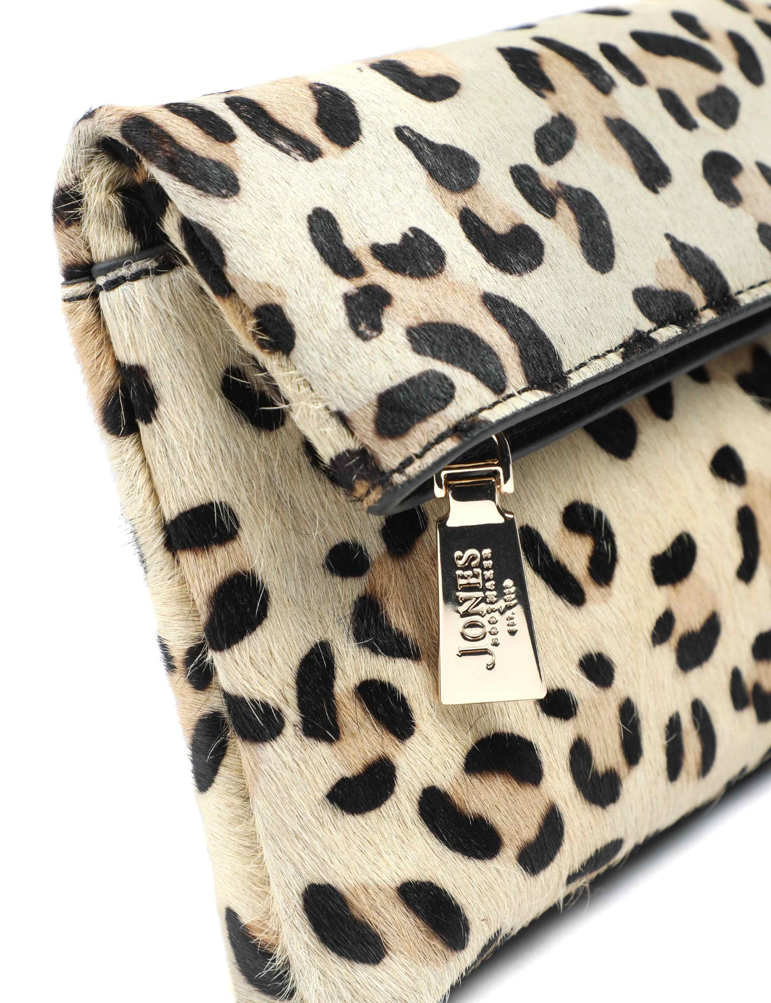 Leather Animal Print Zip Detail Grab Bag 3 of 4