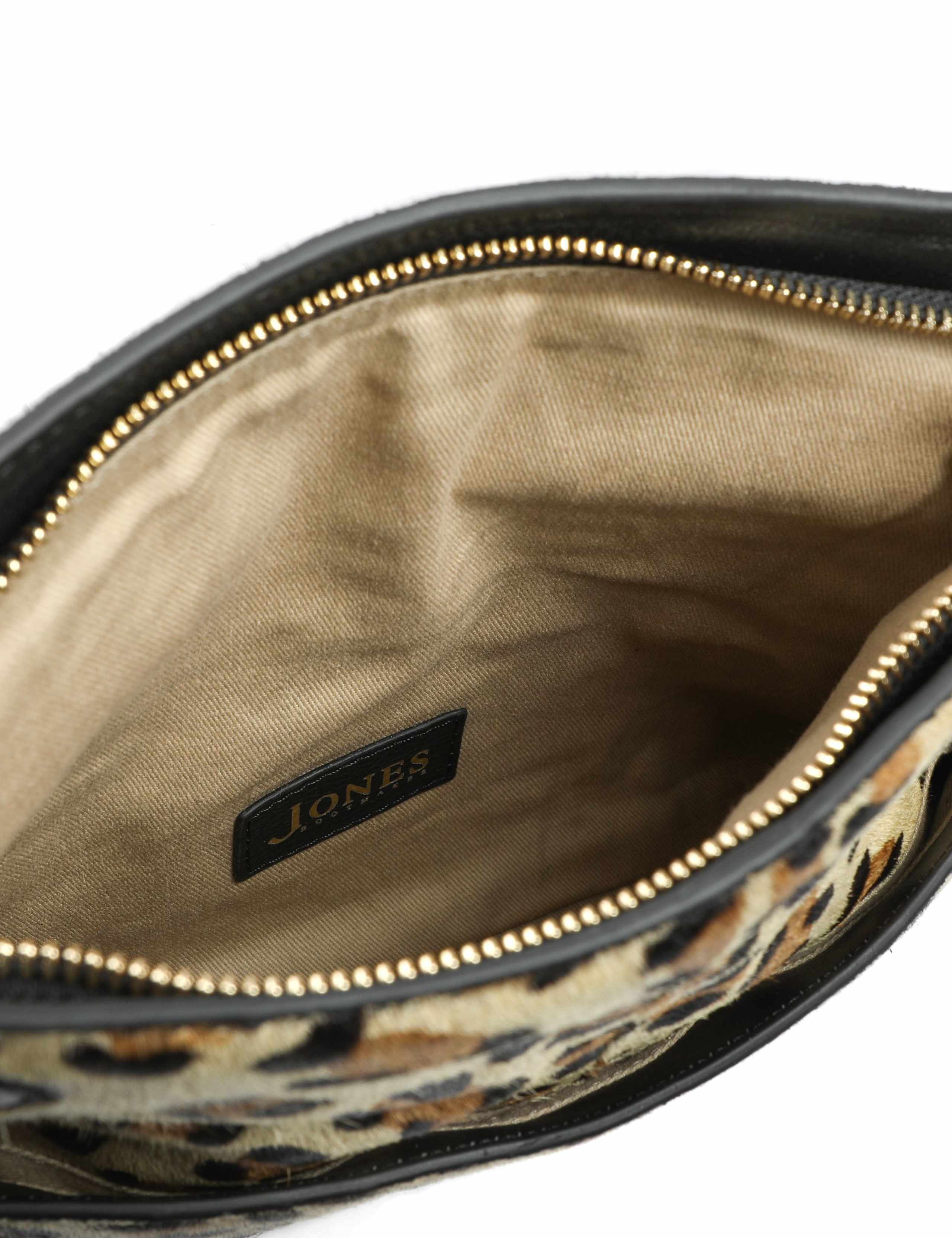 Leather Animal Print Zip Detail Grab Bag 4 of 4