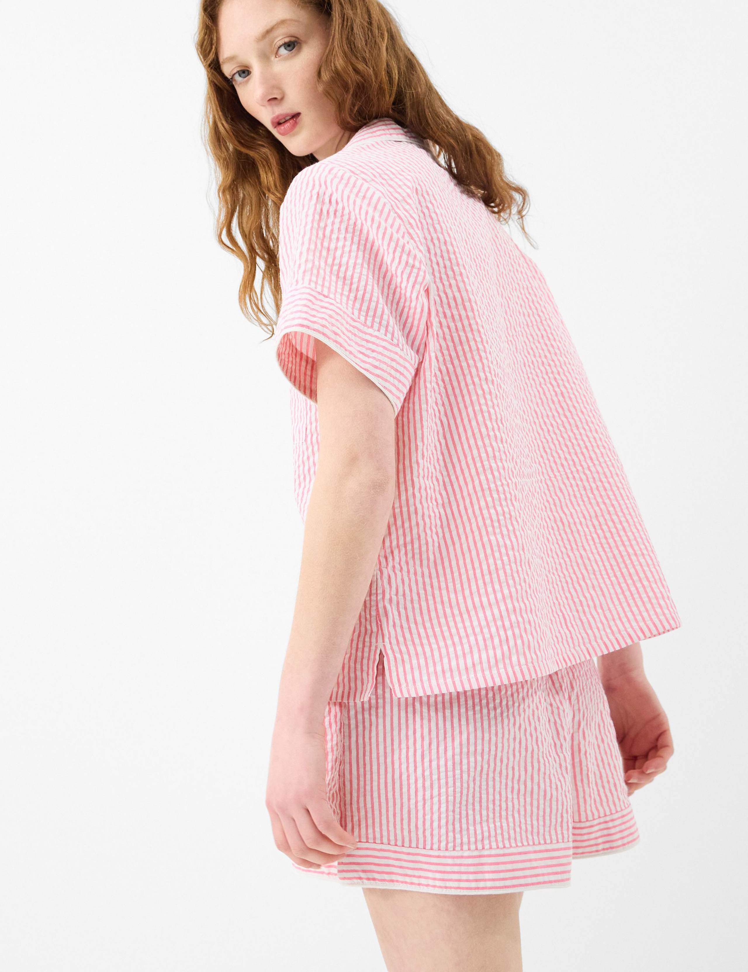 Pure Cotton Striped Shortie Set 3 of 4