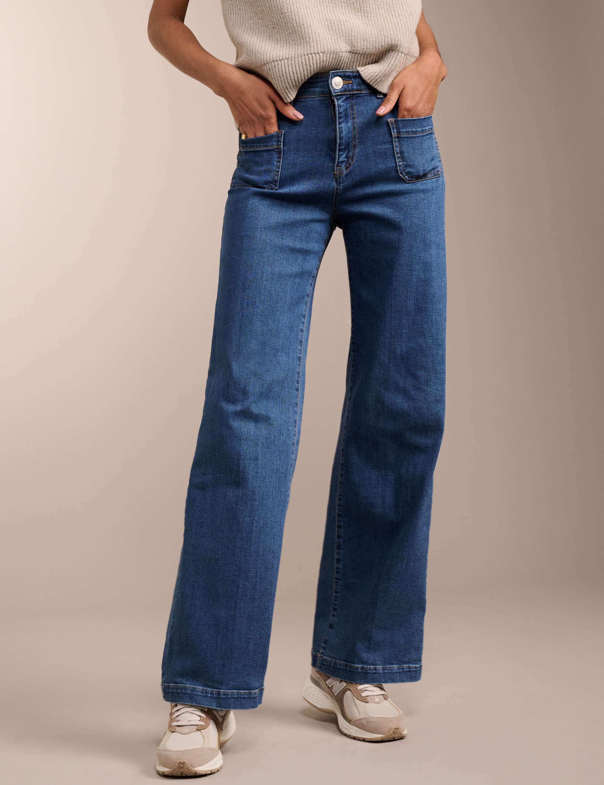 High Waisted Wide Leg Jeans 3 of 7