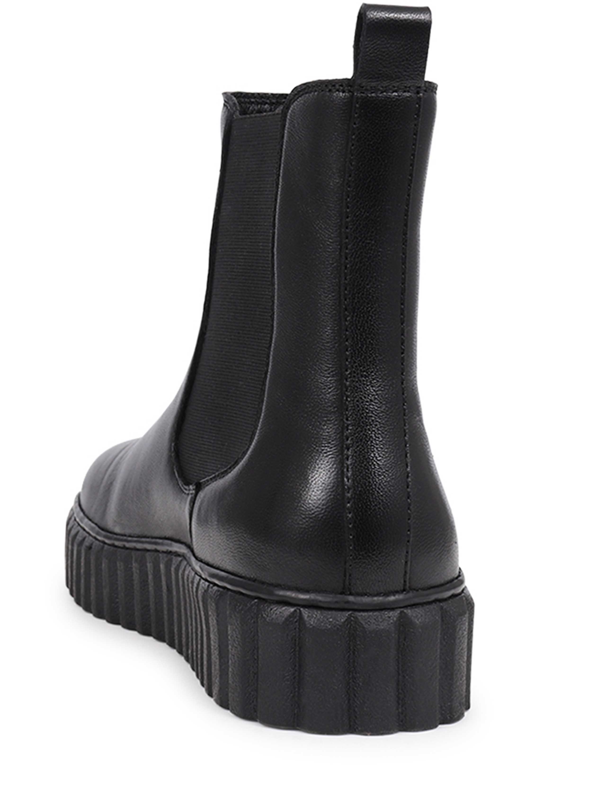 Leather Chelsea Flatform Ankle Boots 6 of 7