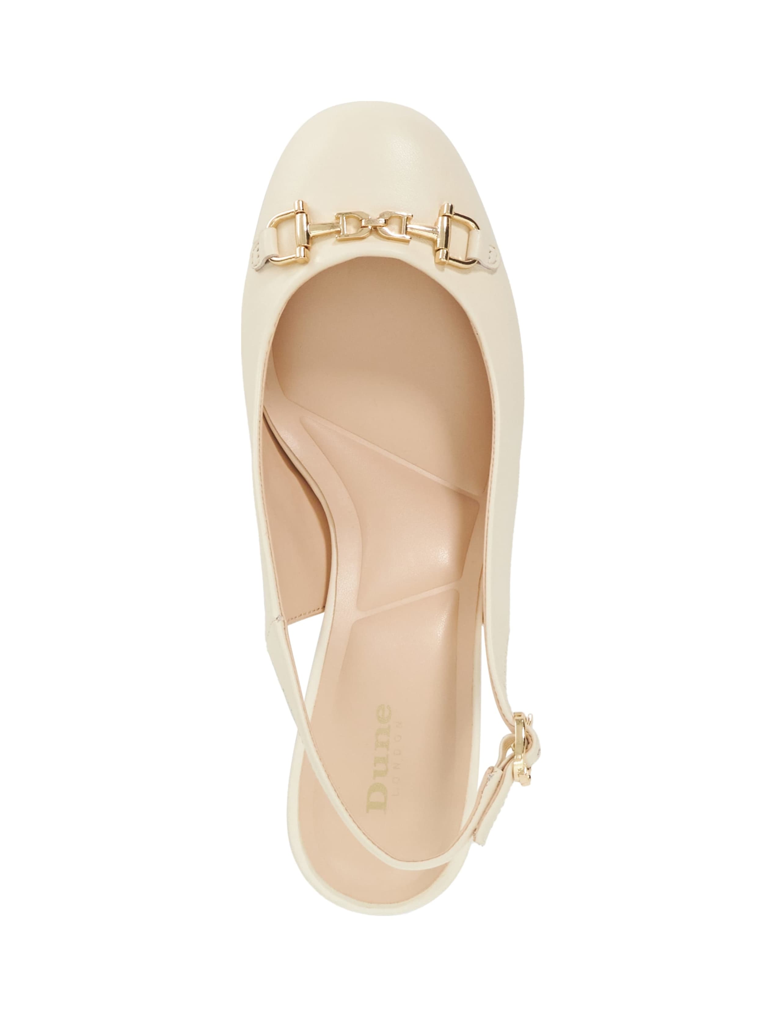 Leather Block Heel Slingback Shoes 2 of 5