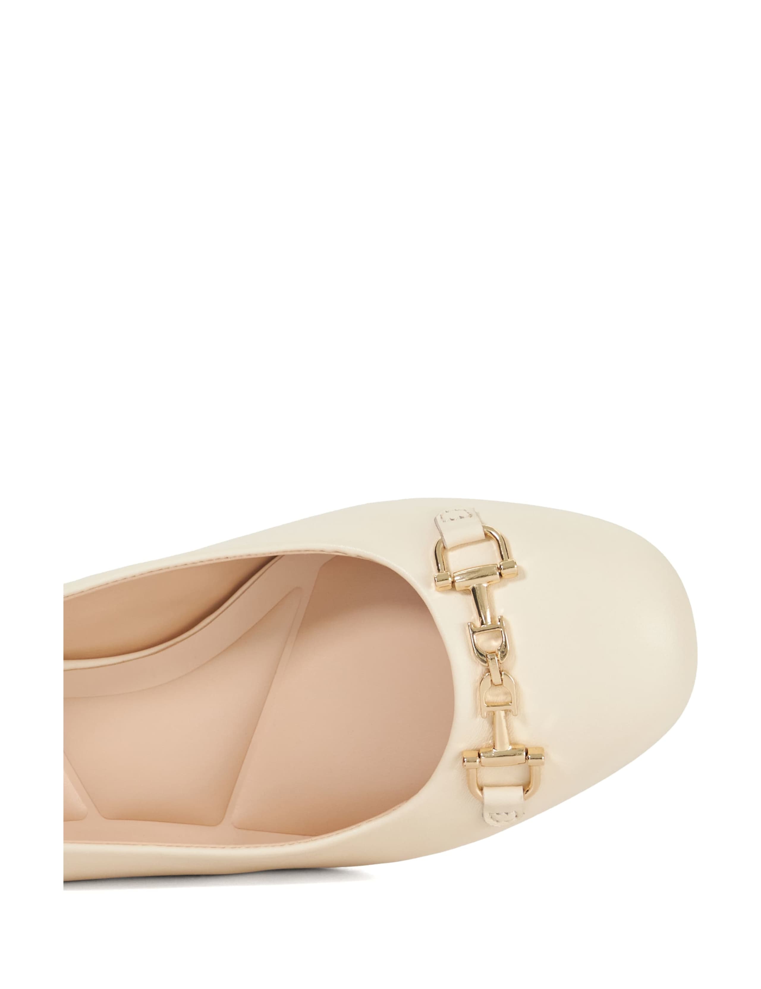 Leather Block Heel Slingback Shoes 5 of 5